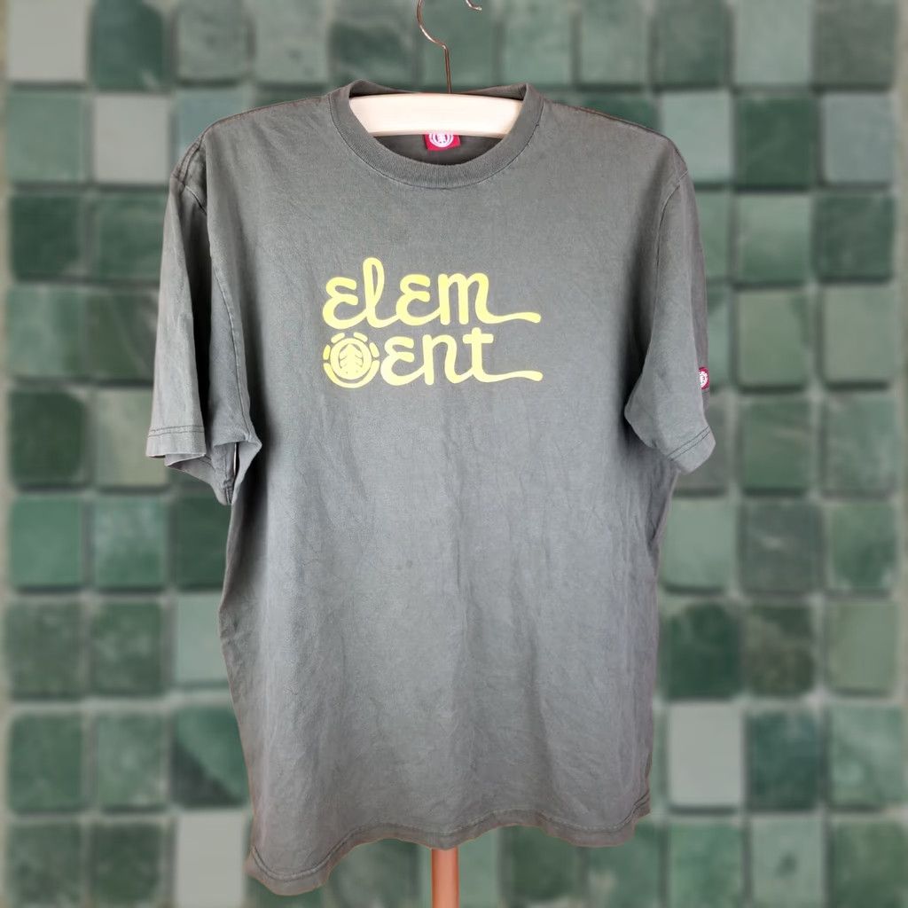 Element VINTAGE Y2K ELEMENT SKATEBOARD COMPANY COTTON T-SHIRT SZ XLARGE Shirt Men XL Green USA Band Retro 90s USA Mens T-Shirt Size US XL / EU 56 / 4 - 1 Thumbnail