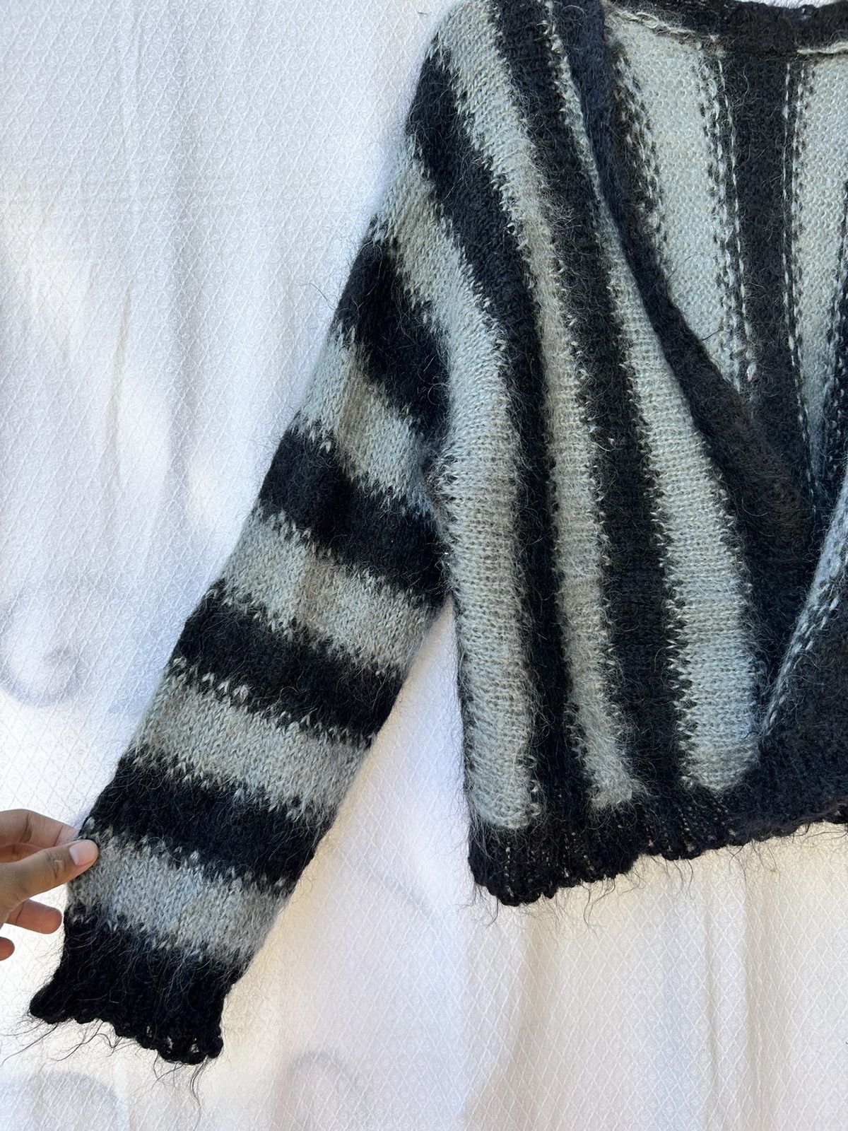 Hysteric Glamour × Japanese Brand 💸BINDINGOFFER💸 Cardigan fuzzy mohair stripe style knit Size US M / EU 48-50 / 2 - 5 Thumbnail