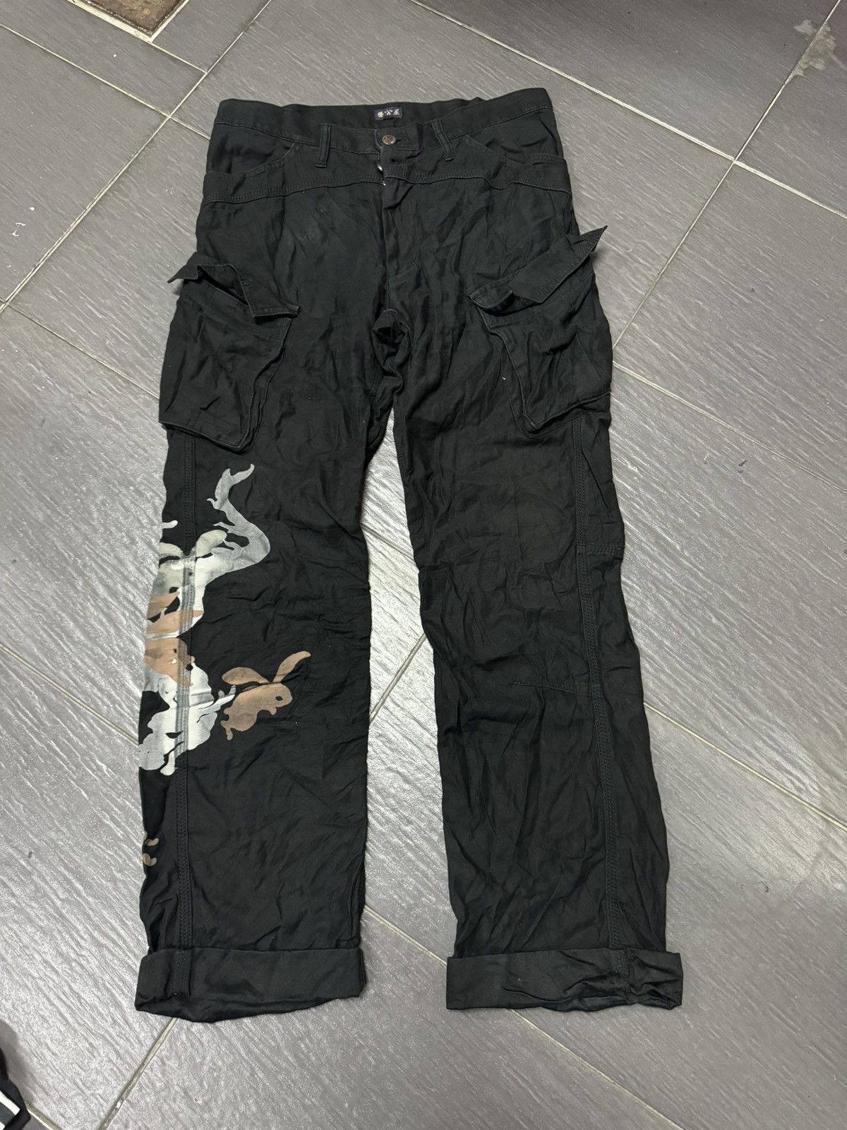 Japanese Brand × Seditionaries CHIKIRIYA BONDAGE CARGO PANTS Size US 32 / EU 48 - 1 Thumbnail