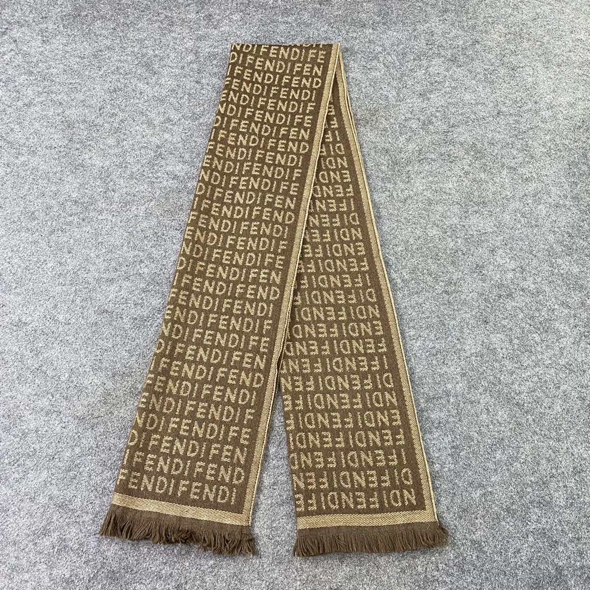 Fendi × Vintage Fendi Monogram Scarf / Muffler / Neckwear-K048 Size ONE SIZE - 2 Thumbnail
