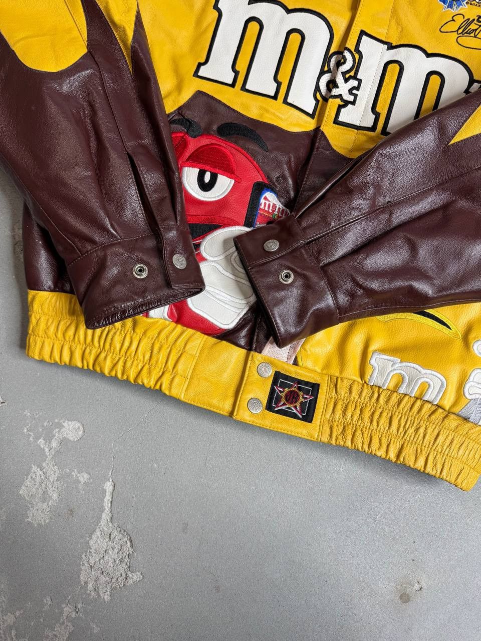 Formula 1 M&M's Leather Racing Jacket Vintage 1990s RARE Size US M / EU 48-50 / 2 - 6 Thumbnail