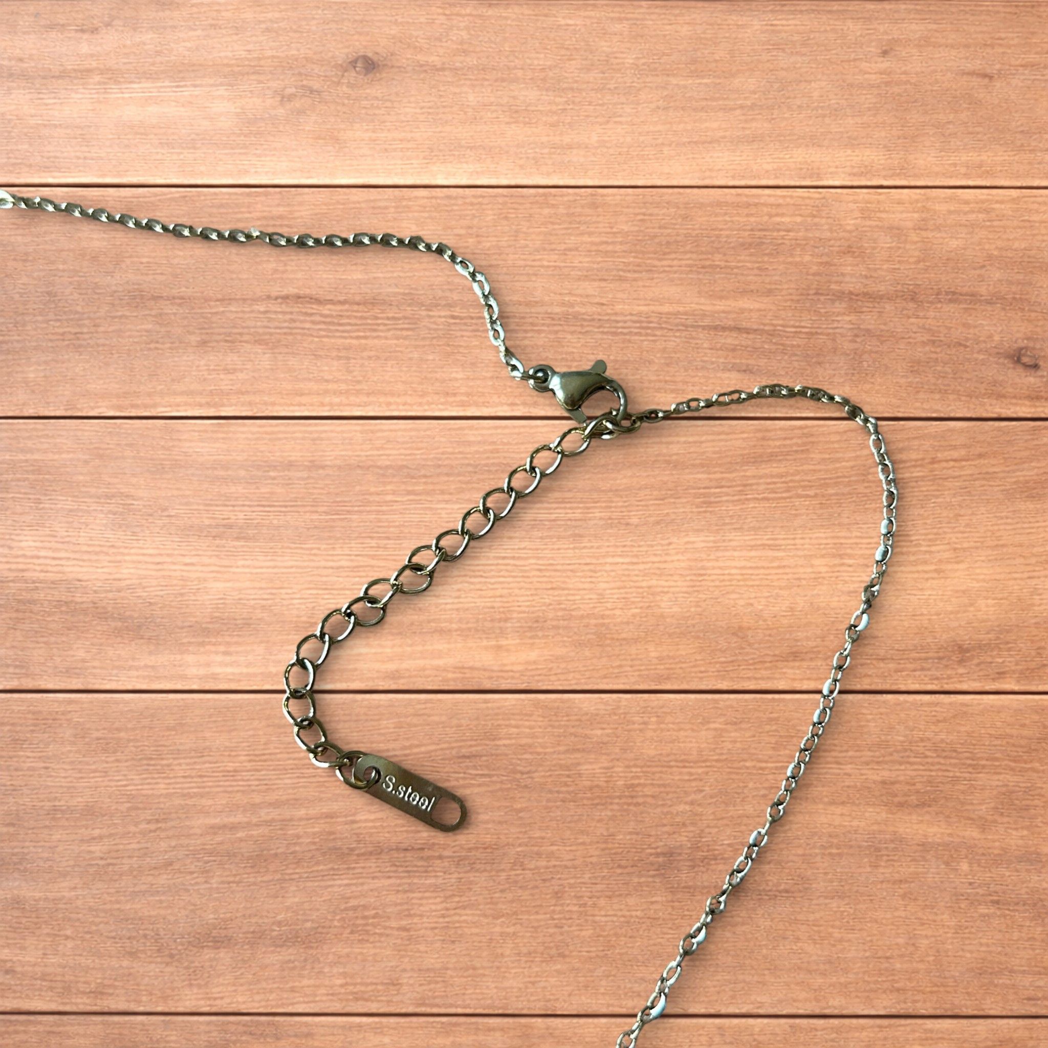 Japanese Brand Gold stainless necklace of woman figure silhouette body. Size ONE SIZE - 4 Thumbnail