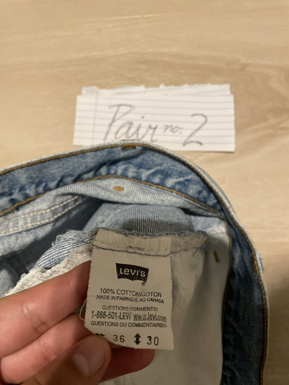 Levi's Levis Orange Tab Light Wash Denim 2 Size US 36 / EU 52 - 8 Thumbnail
