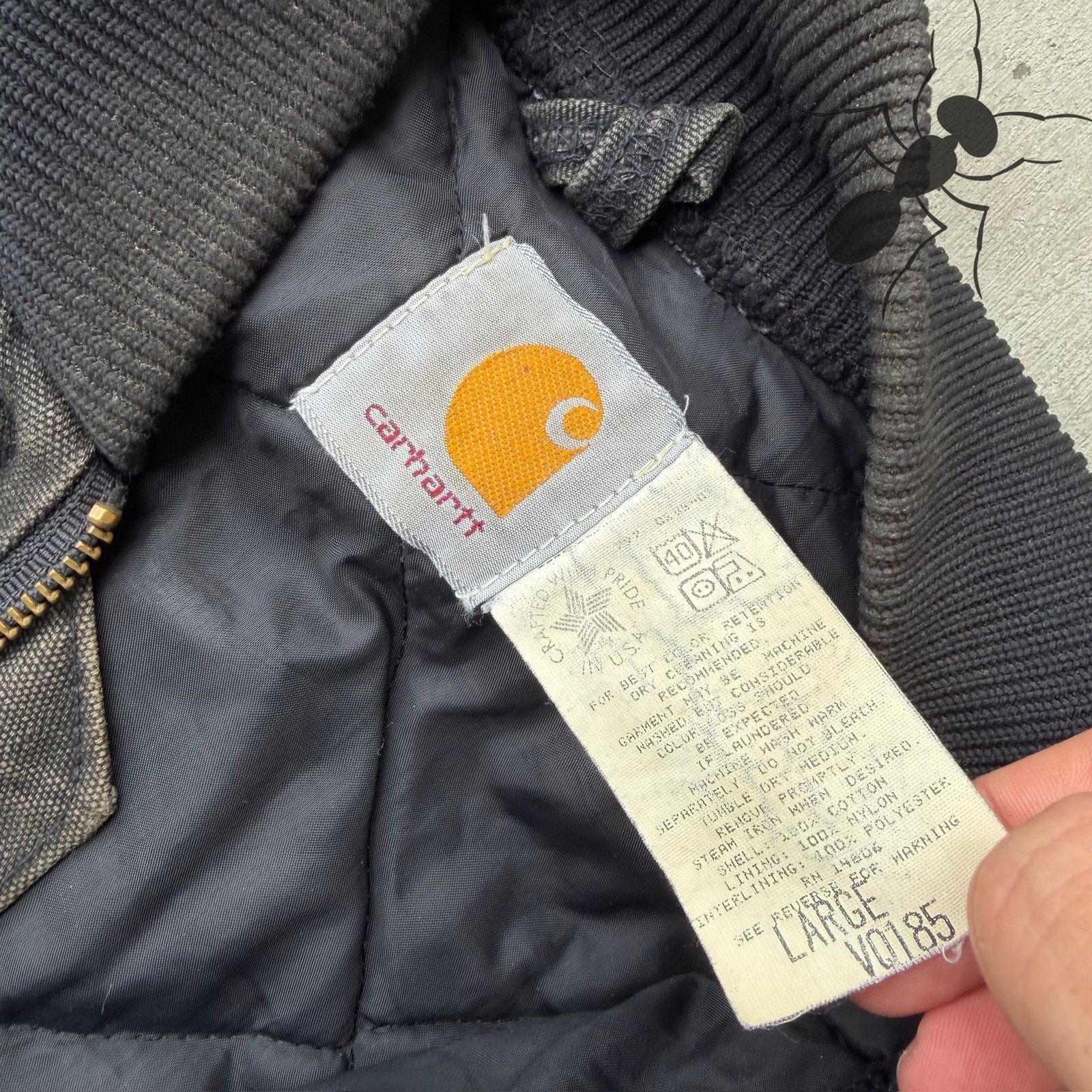 Carhartt × Vintage Carhartt VQ185 black work wear vest Size US L / EU 52-54 / 3 - 4 Thumbnail