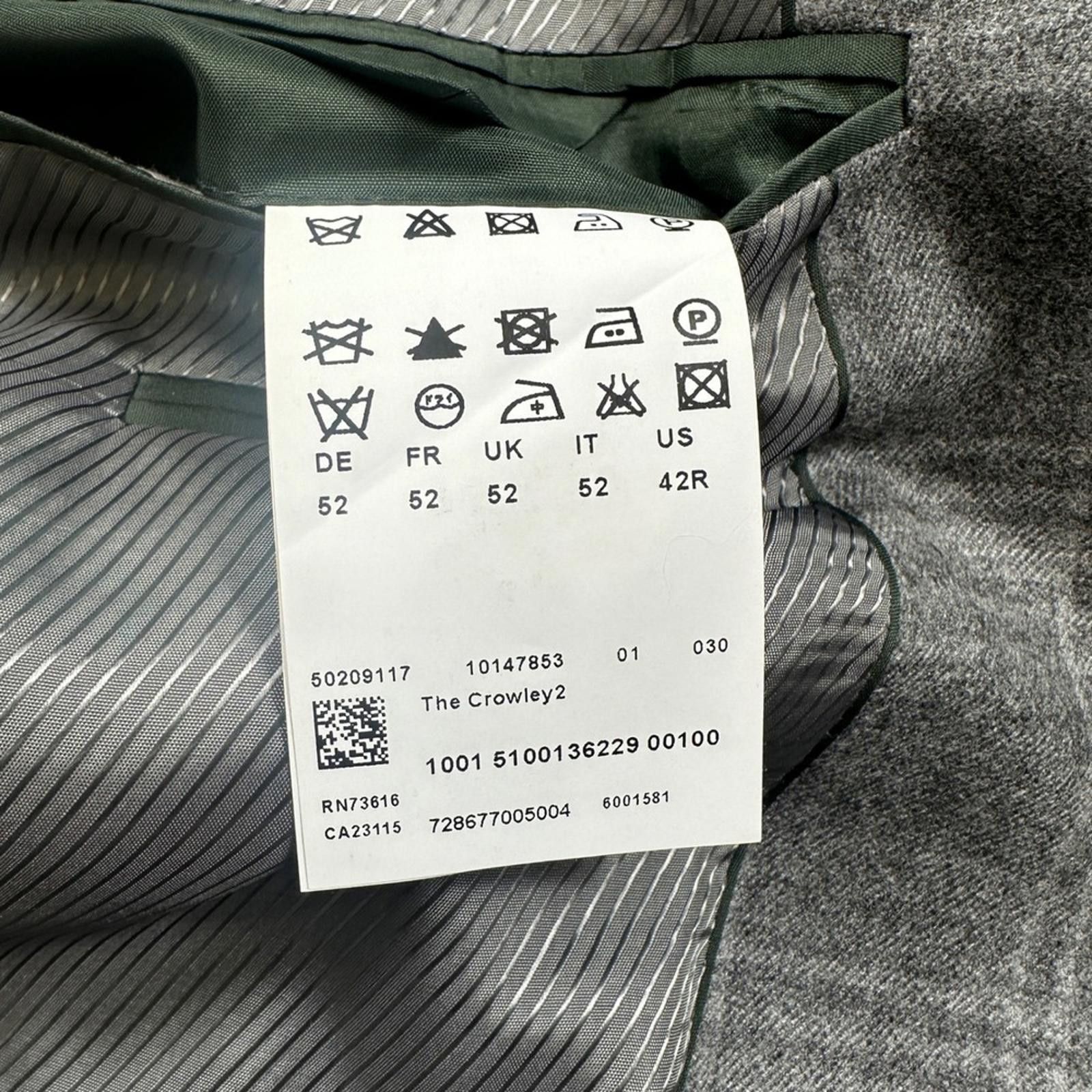 Hugo Boss Hugo Boss Blazer Mens 42R The Crowley 2 Gray Sport Coat Suit Size 42R - 8 Thumbnail