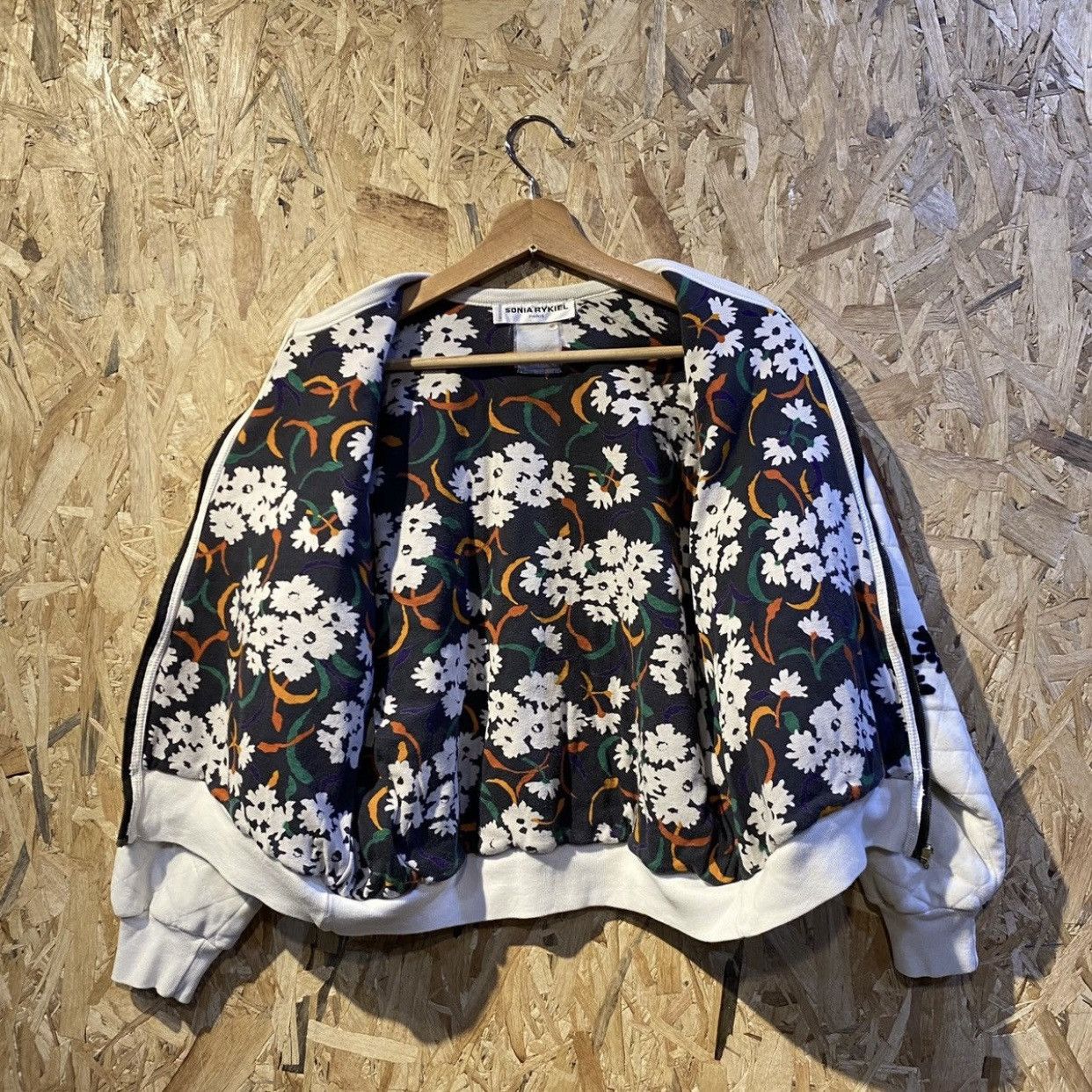 Sonia Rykiel Vintage Sonia Rykiel White 90’s Floral Jackets Size M / US 6-8 / IT 42-44 - 3 Thumbnail