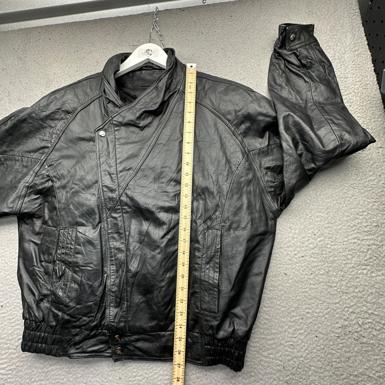 Other VTG Bermans Thinsulate Leather Moto Jacket Large Long Rider Size US L / EU 52-54 / 3 - 5 Thumbnail