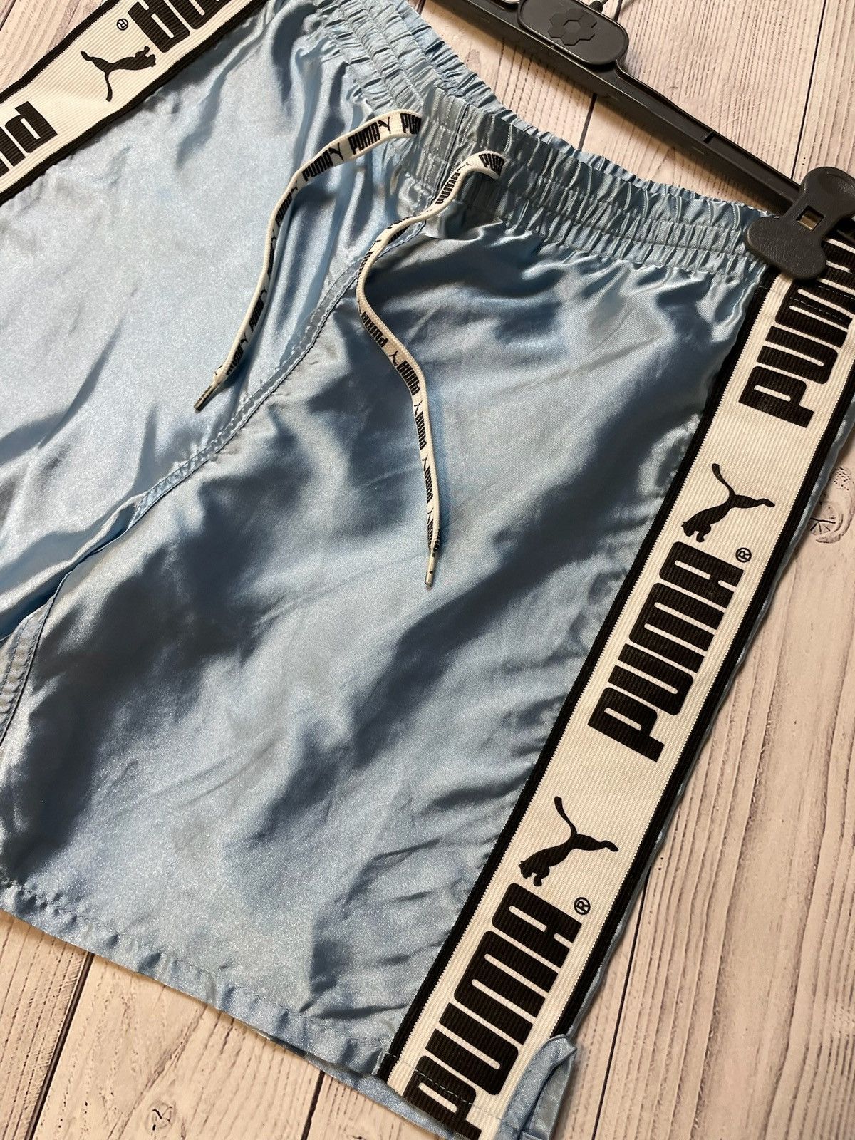 Puma × Vintage Vintage Puma shorts silver-blue size Xs rare Y2K Size US 28 / EU 44 - 3 Thumbnail