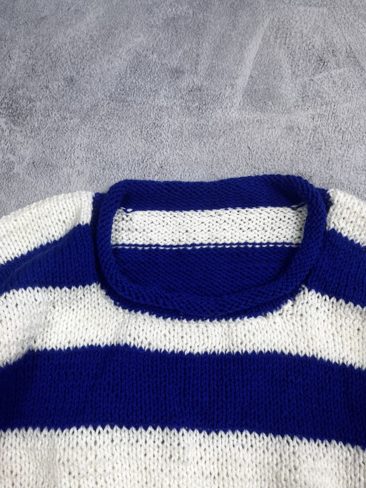 Japanese Brand × Vintage Vintage Y2K stripped knitted pullover sweater old money Size S / US 4 / IT 40 - 4 Thumbnail