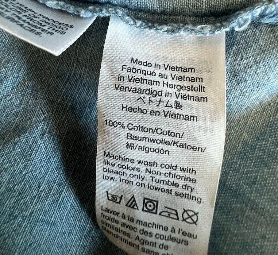 J.Crew J Crew Sz M Classic Fit Tie-Neck Chambray Denim Long Sleeve Size M / US 6-8 / IT 42-44 - 8 Thumbnail