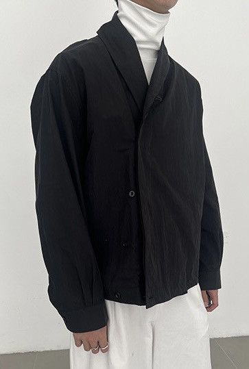 Japanese Brand × Vintage Avant garde fashion retro wrap jacket aesthetic Size US L / EU 52-54 / 3 - 3 Thumbnail