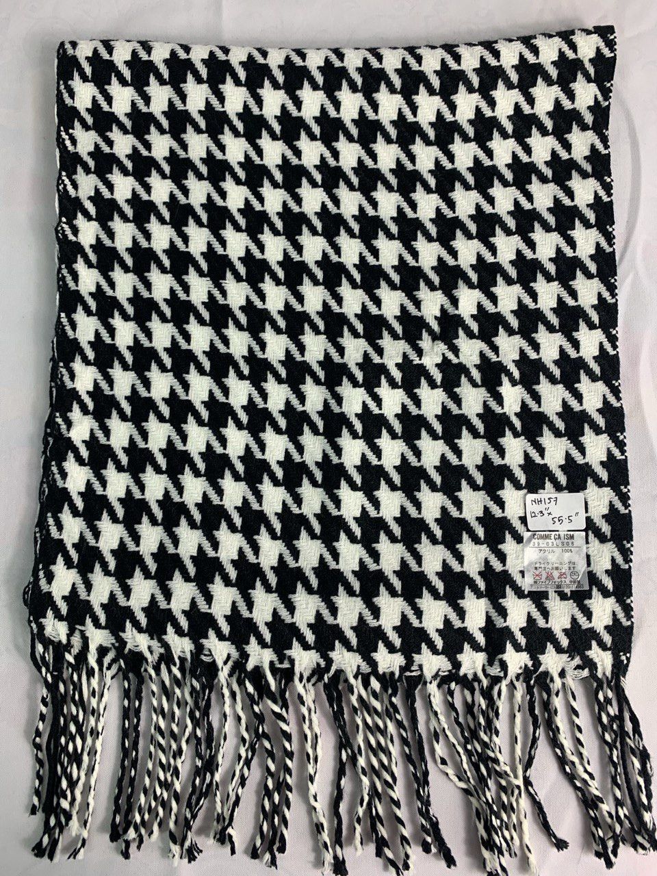Comme Ca Ism Comme Ca Isme Houndstooth Scarf / Muffler / Neckwear Size ONE SIZE - 3 Thumbnail
