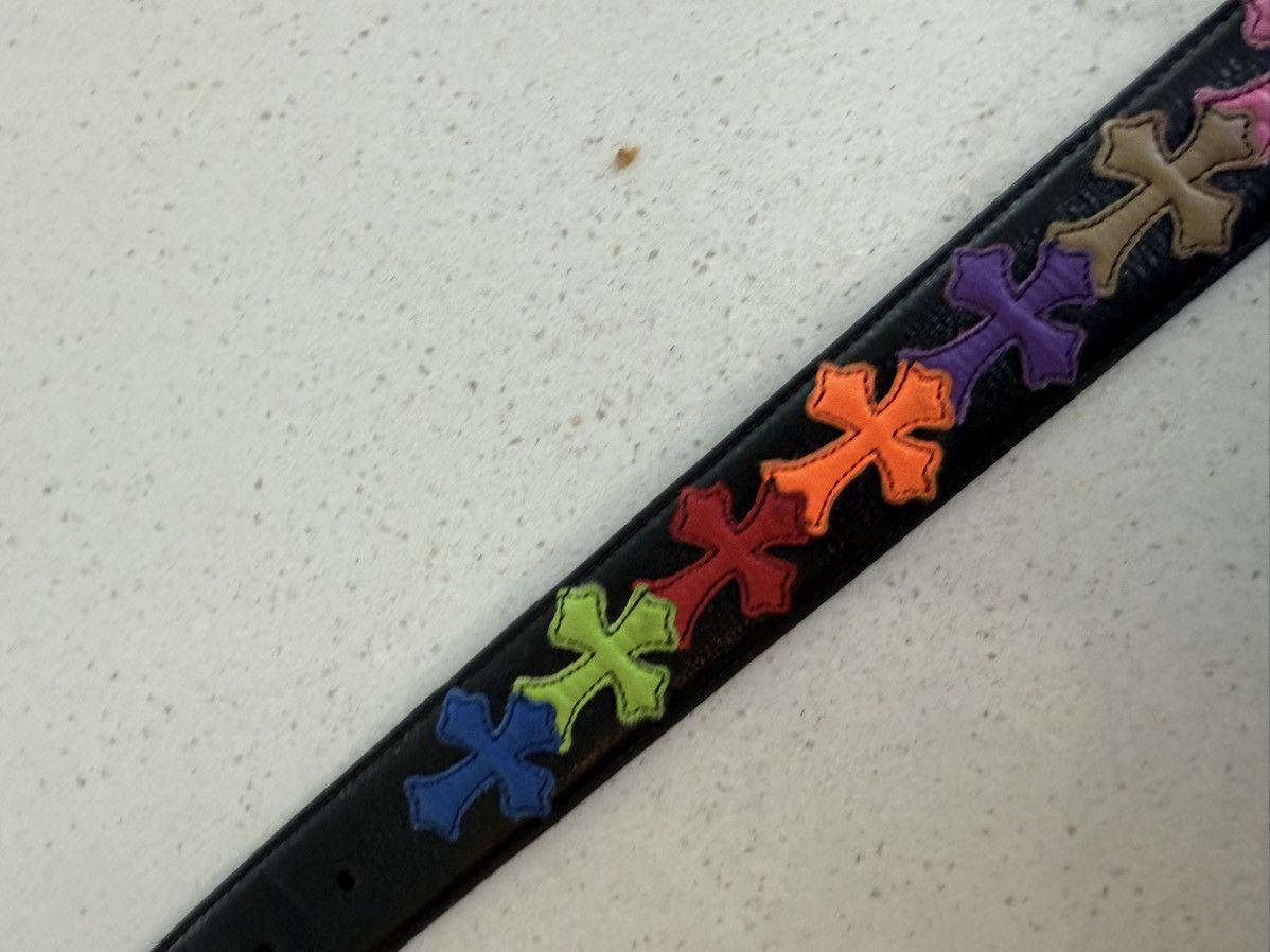 Chrome Hearts Multicolor Rainbow Cross Strap Size 38 - 16 Thumbnail