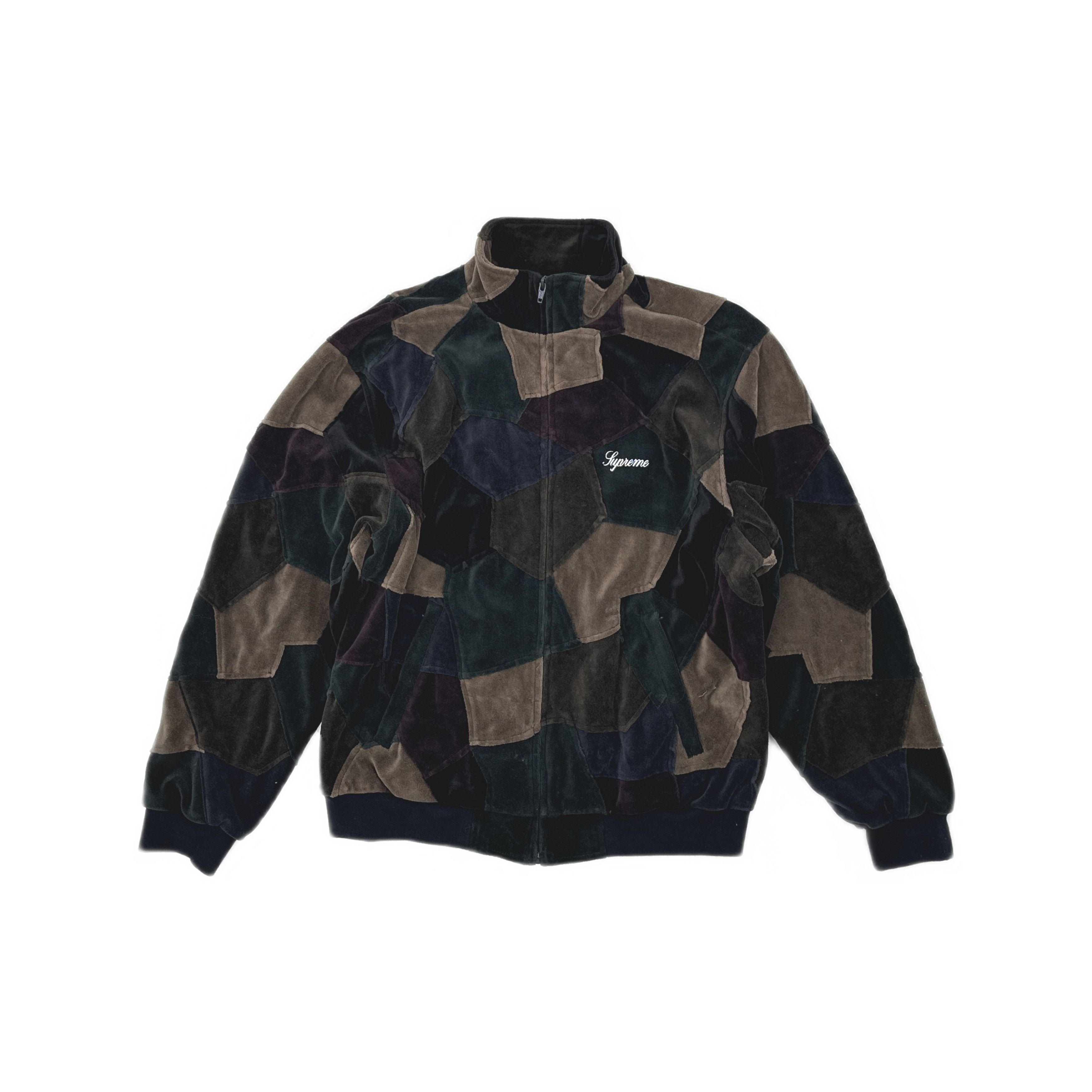 Supreme Supreme Patchwork Velour Track Jacket Size S Size US S / EU 44-46 / 1 - 1 Thumbnail