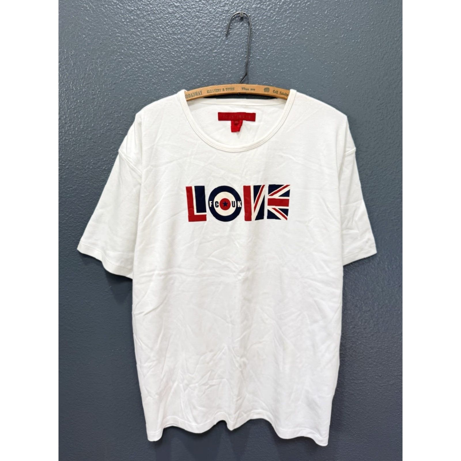 French Connection VINTAGE French Connection Fcuk Love White Graphic Tee Shirt 2XL Men Mens Size 2XL Shirts White Love 90s Size US XXL / EU 58 / 5 - 3 Thumbnail