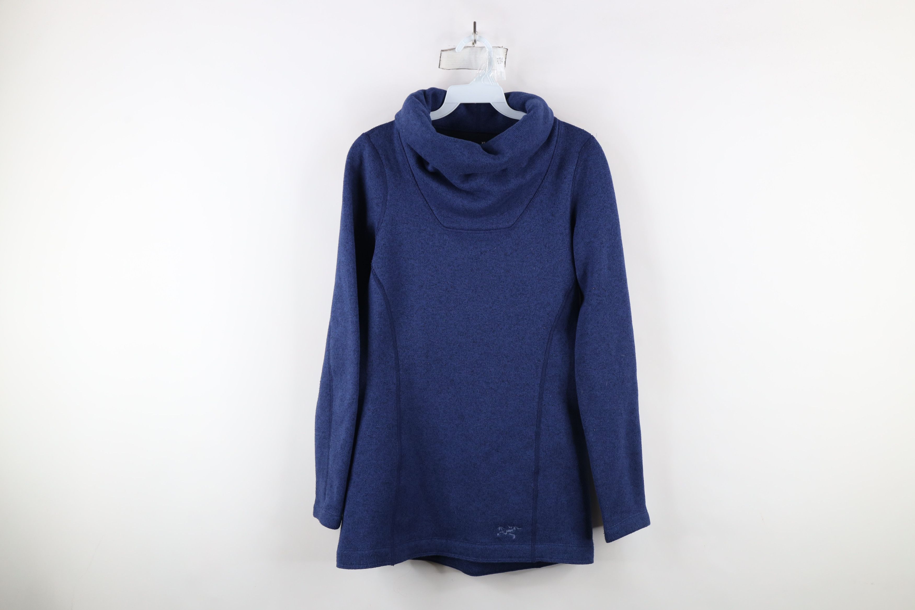 Arc'teryx × Vintage Arcteryx Funnel Neck Desira Tunic Sweater Blue Polyester Size XS / US 0-2 / IT 36-38 - 1 Thumbnail