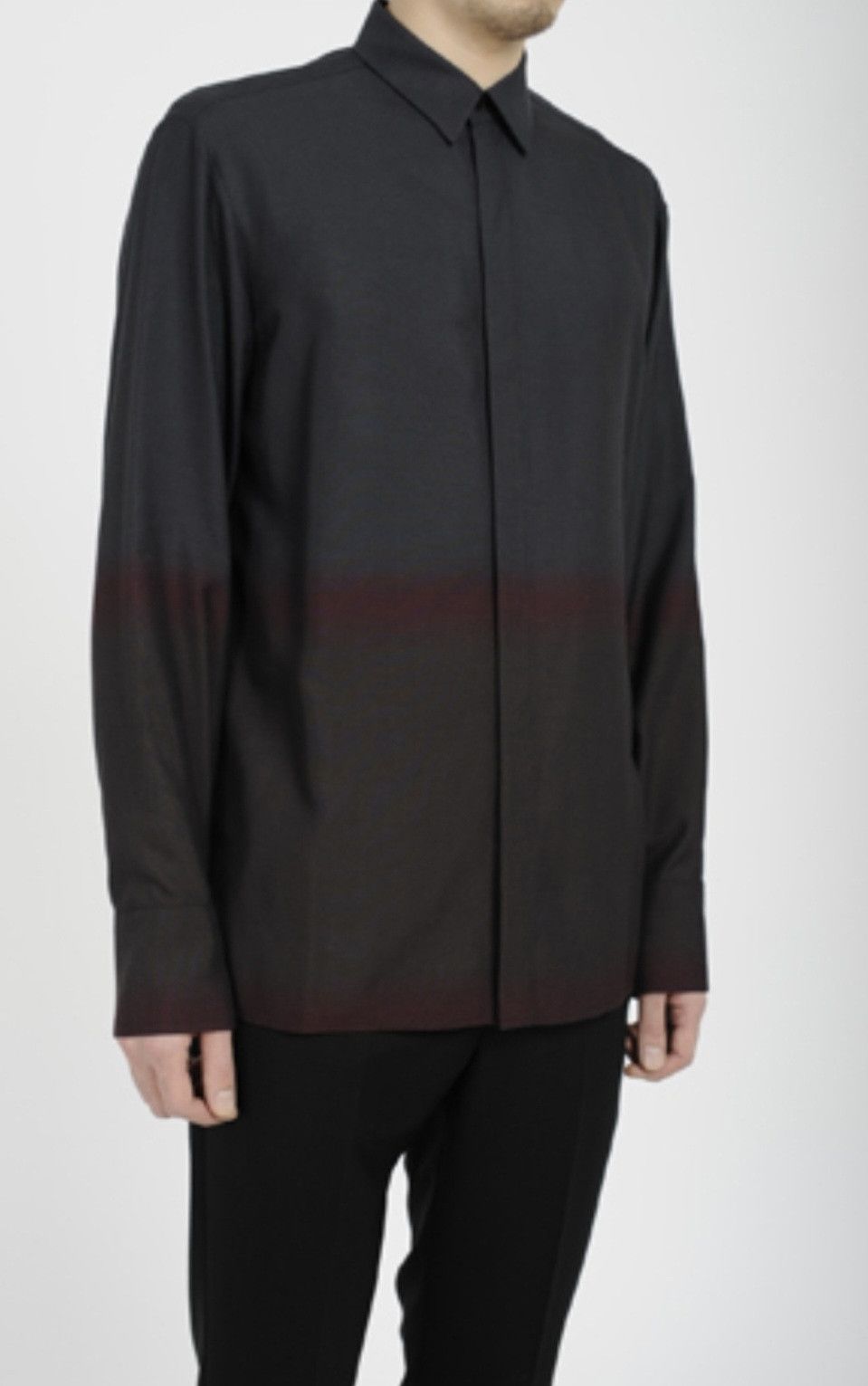 Lad Musician LAD MUSICIAN SS2014 Rayon Fly Front Middle Long Sleeve Shirt Size US M / EU 48-50 / 2 - 1 Thumbnail