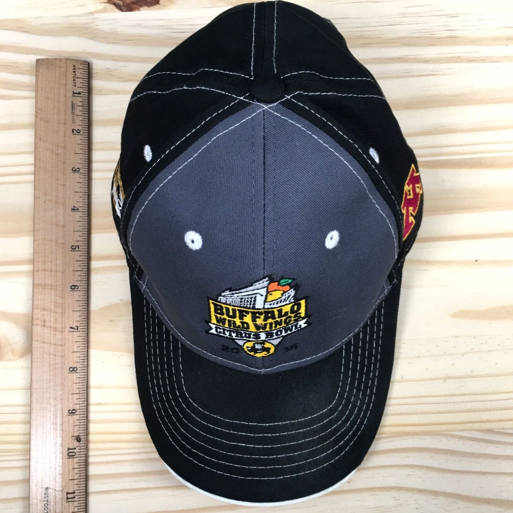 Vintage Buffalo Wild Wings Citrus Bowl 2015 Baseball Cap Hat Cotton Mens One Size Black Size ONE SIZE - 5 Thumbnail
