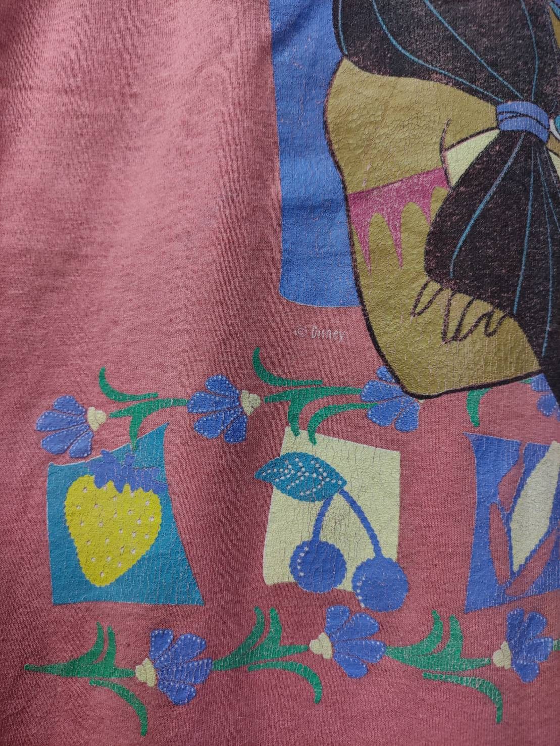 Disney Vtg 90's Disney " Pocahontas " Movie Promo Fringe T-Shirt Size US S / EU 44-46 / 1 - 4 Thumbnail