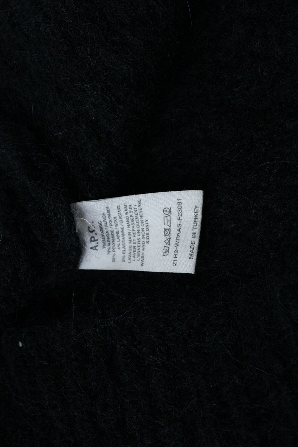 A.P.C. A.P.C., black ribbed turtle neck sweater Size L / US 10 / IT 46 - 6 Thumbnail