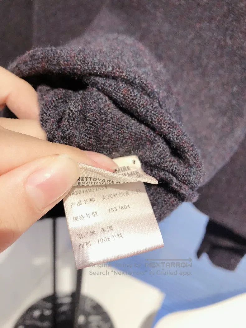 Hermes Hermes Dark grey batwing cashmere knitted sweater top Size XXS / US 00 / IT 34 - 9 Thumbnail