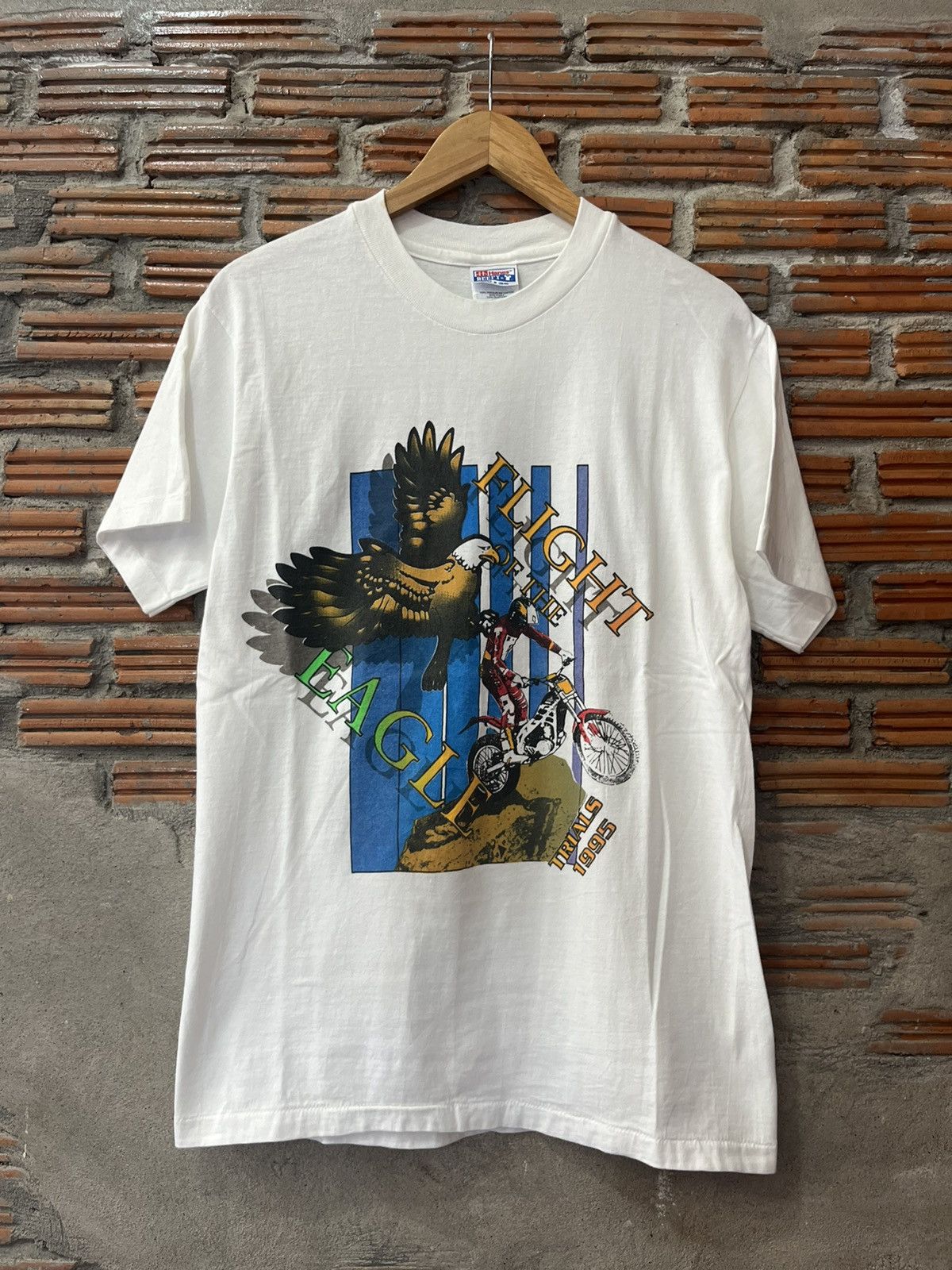 Vintage Vintage FLIGHT OF THE EAGLE TRIALS 1995’s Tshirt Size US M / EU 48-50 / 2 - 2 Thumbnail