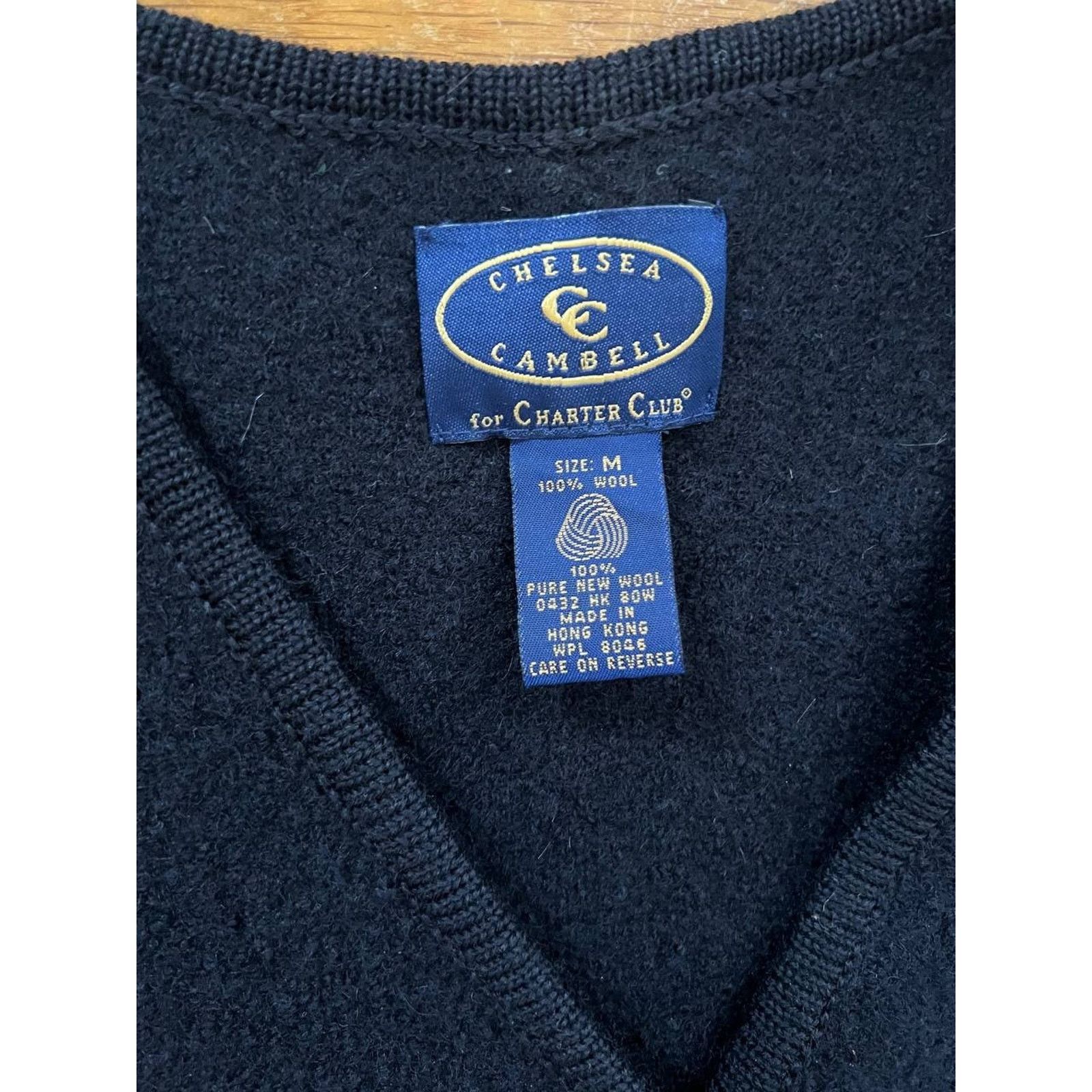 Chelsea Soccer Chelsea Vest Wool Bird Navy Blue Medium A001684 Size M / US 6-8 / IT 42-44 - 4 Thumbnail