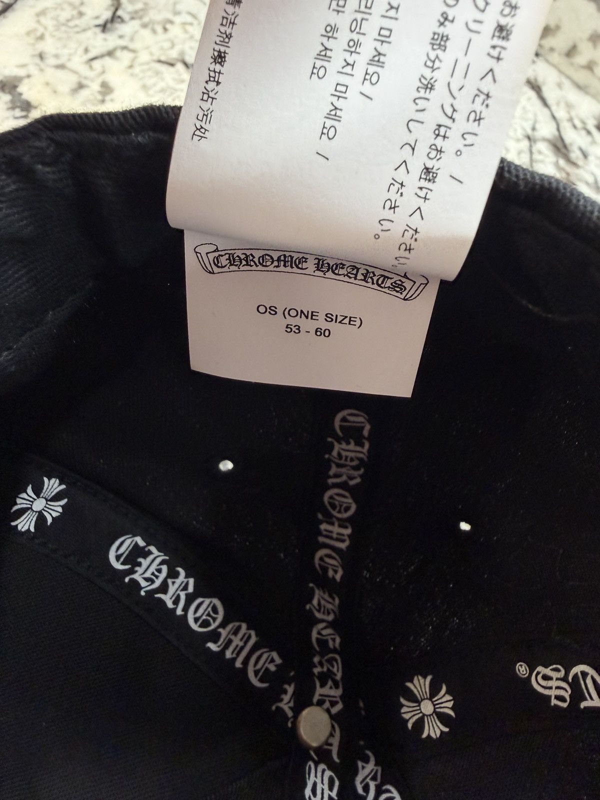 Chrome Hearts Chrome Hearts Cross Patch Trucker Black White Grey RARE Size ONE SIZE - 15 Thumbnail
