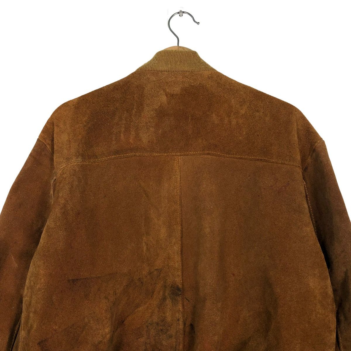 Schott 🔥VINTAGE SUEDE LEATHER JACKET FLY SCHOTT MADE IN USA Size US M / EU 48-50 / 2 - 9 Thumbnail