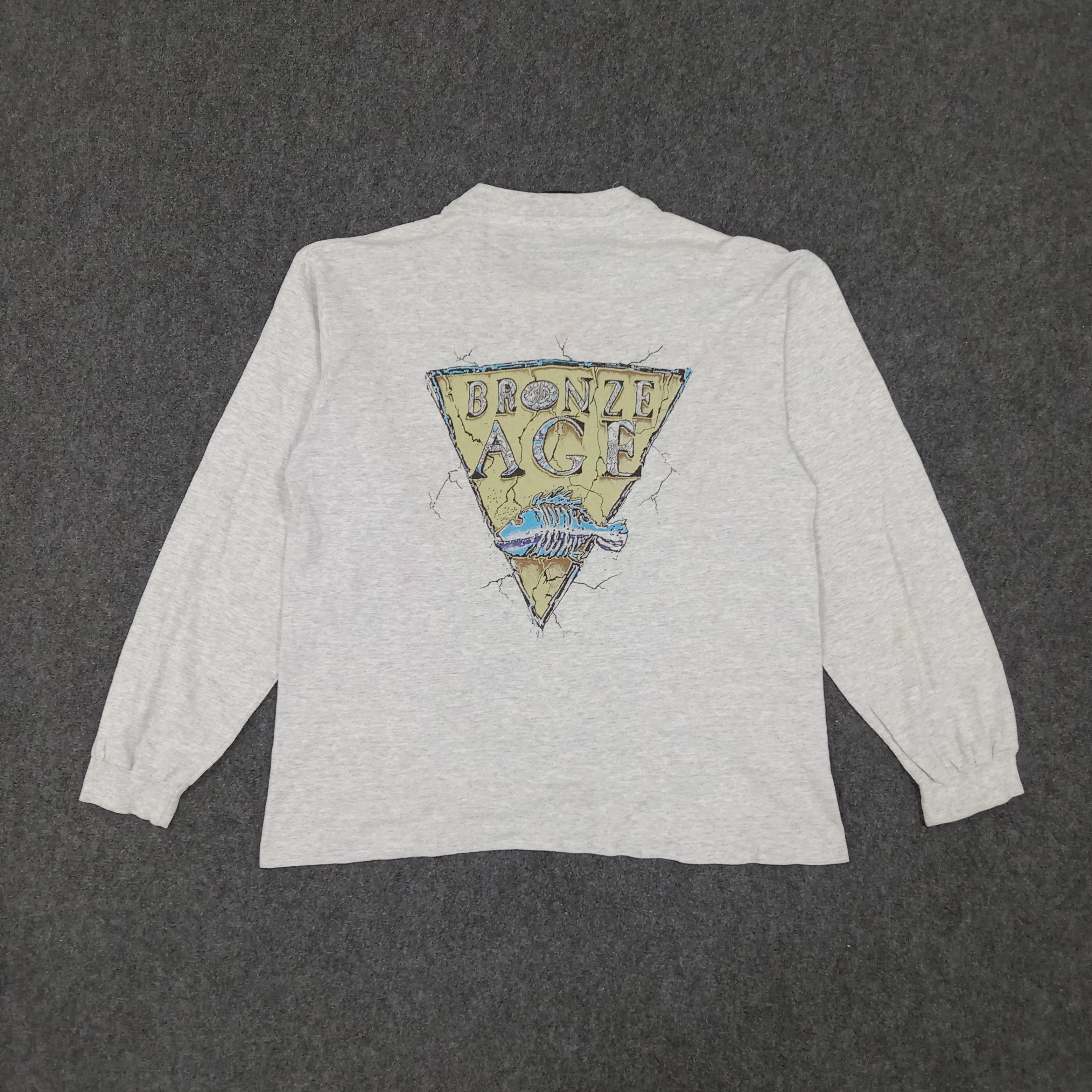 Vintage Vintage 90's Bronze Age Surfing Style Long Sleeve Tshirt Size US L / EU 52-54 / 3 - 1 Thumbnail