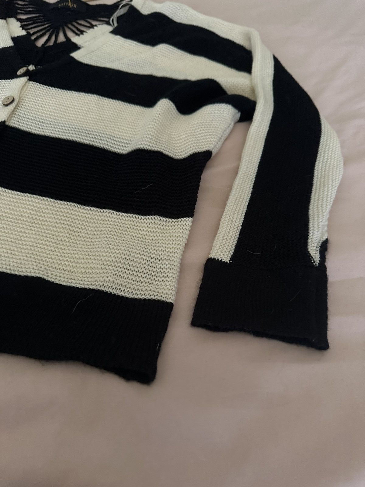 Other NWT Kaitlyn Button Up Striped Womens Cardigan Size Small Size S / US 4 / IT 40 - 4 Thumbnail
