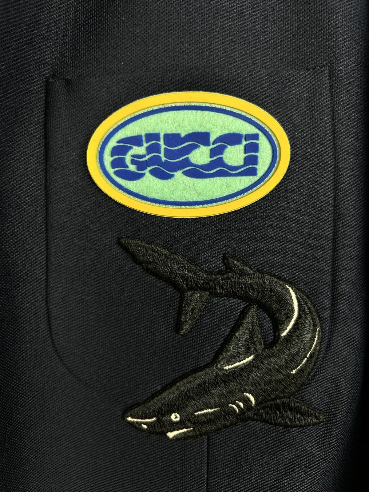 Gucci Gucci Navy Shark And Gucci Logo Pool Patch Blazer Jacket 50 Size US M / EU 48-50 / 2 - 3 Thumbnail