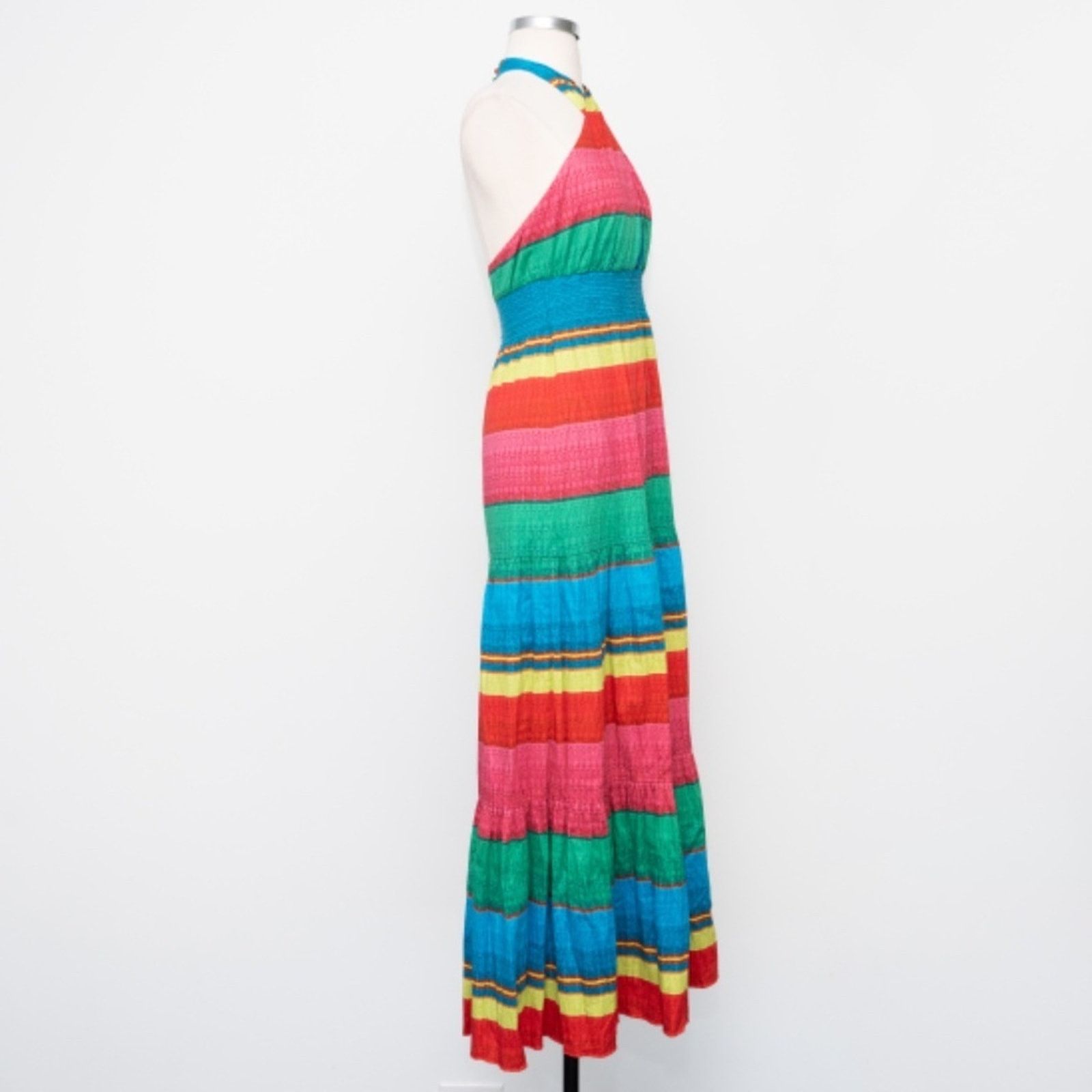 Alice + Olivia Alice And Olivia. Lyndon tiered halter neck maxi dress. Size XS / US 0-2 / IT 36-38 - 8 Thumbnail