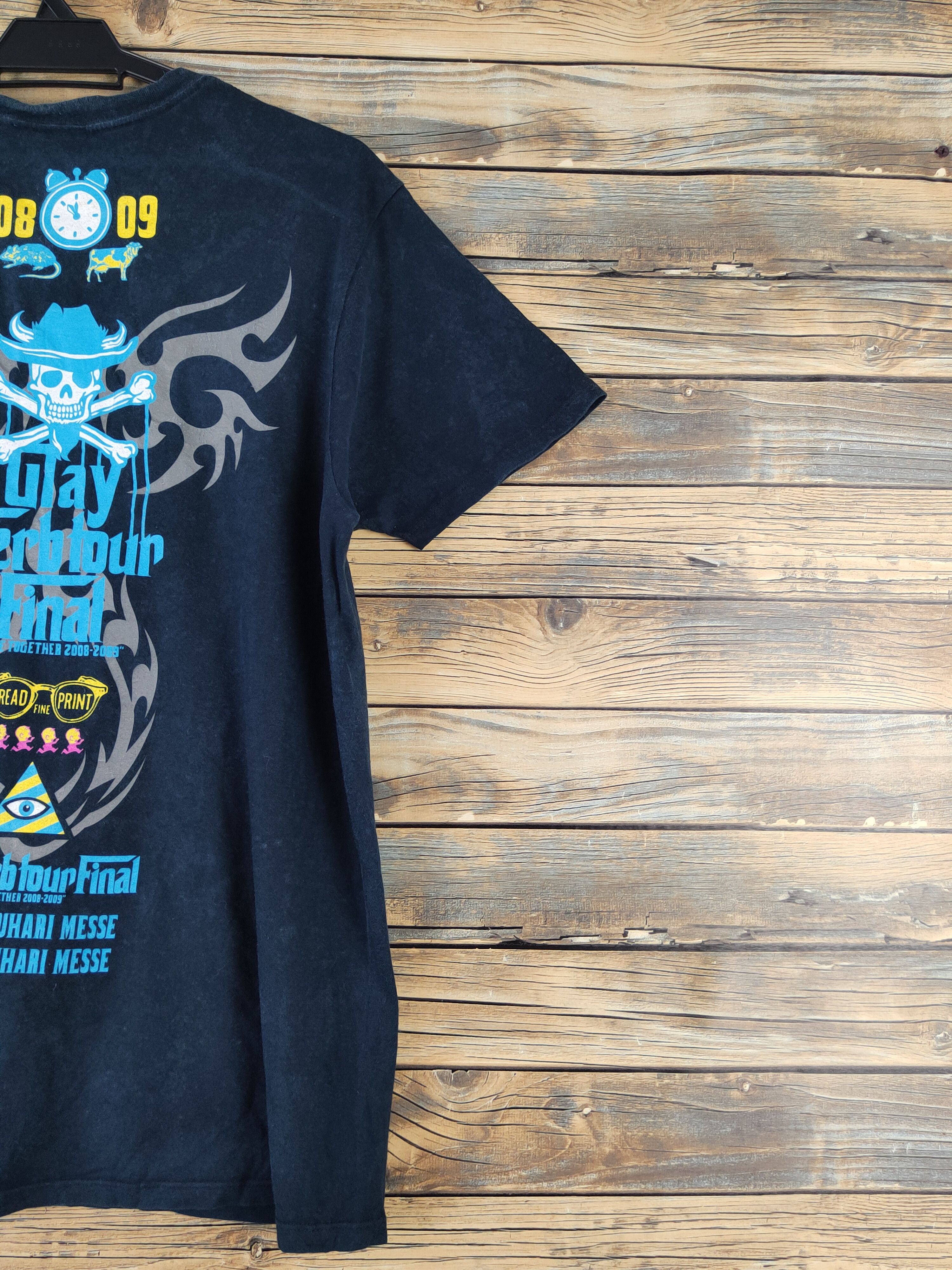 Japanese Brand DL Glay Verb Tour Final Navy Short Sleeve T-shirt #1402 Size US L / EU 52-54 / 3 - 11 Thumbnail