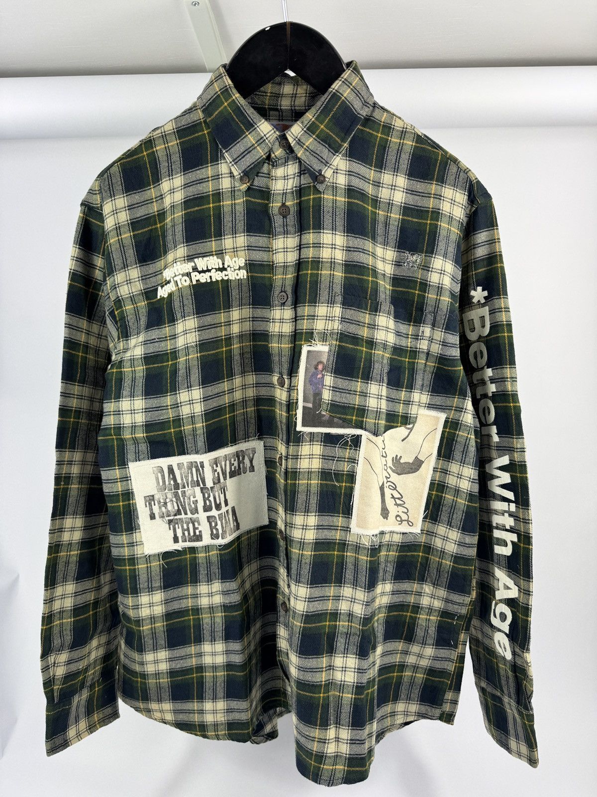 Better With Age MUIR REPAIR FLANNEL OVERSIZED SHIRT Size US L / EU 52-54 / 3 - 1 Thumbnail
