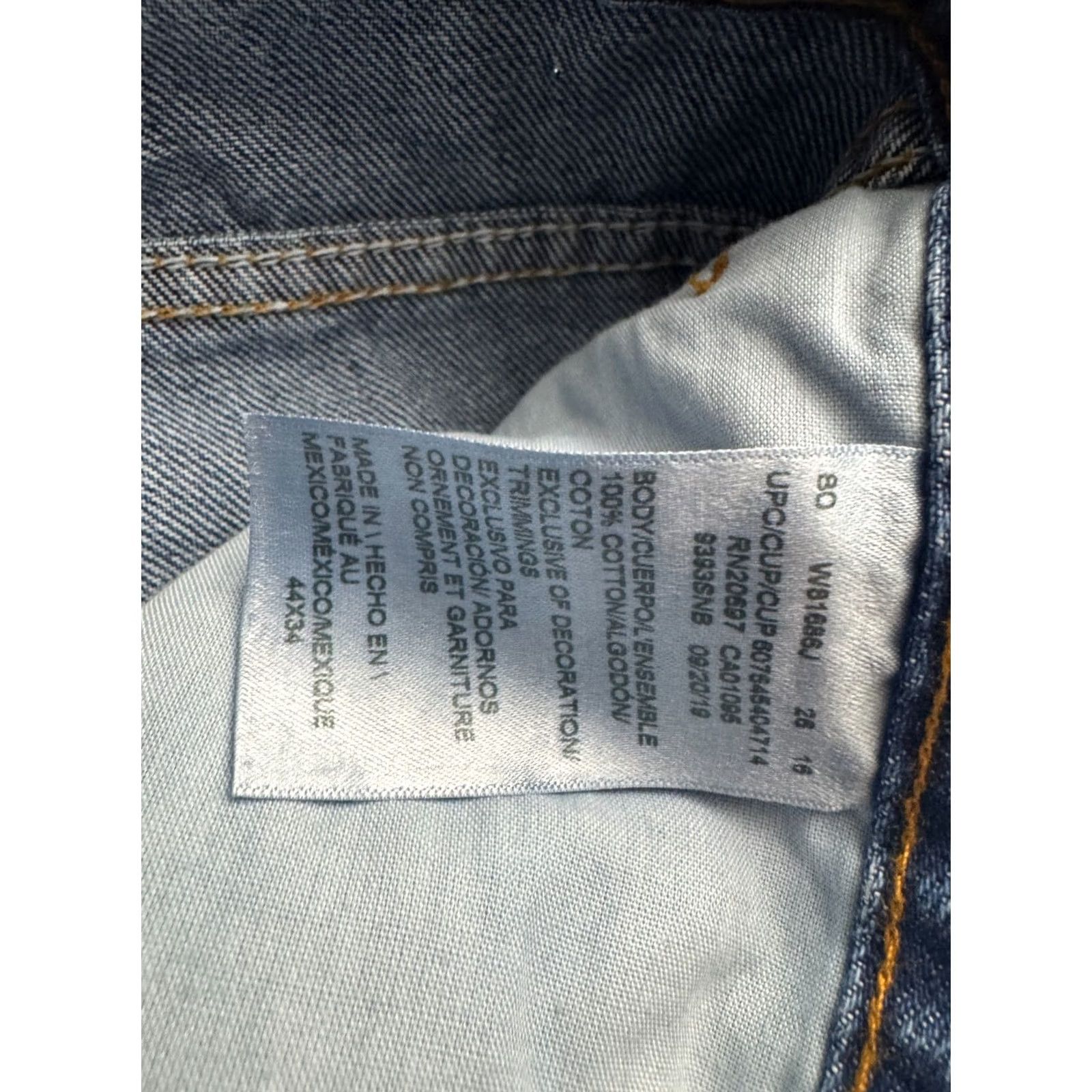 Dickies Dickies Blue Jeans Relaxed Straight 44x34 Cotton Denim Zip Button Mens Workwear Construction Mechanic 45x34 - Size 44/34 Size US 44 / EU 60 - 7 Thumbnail