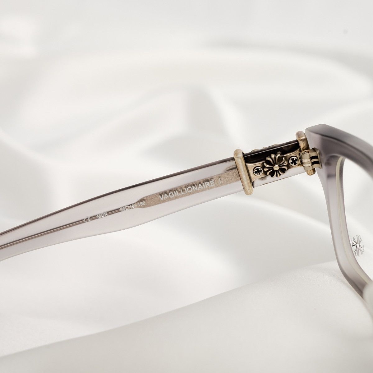 Chrome Hearts CHROME HEARTS VAGILLIONAIRE I MATTE GREY GLASSES Size ONE SIZE - 5 Thumbnail