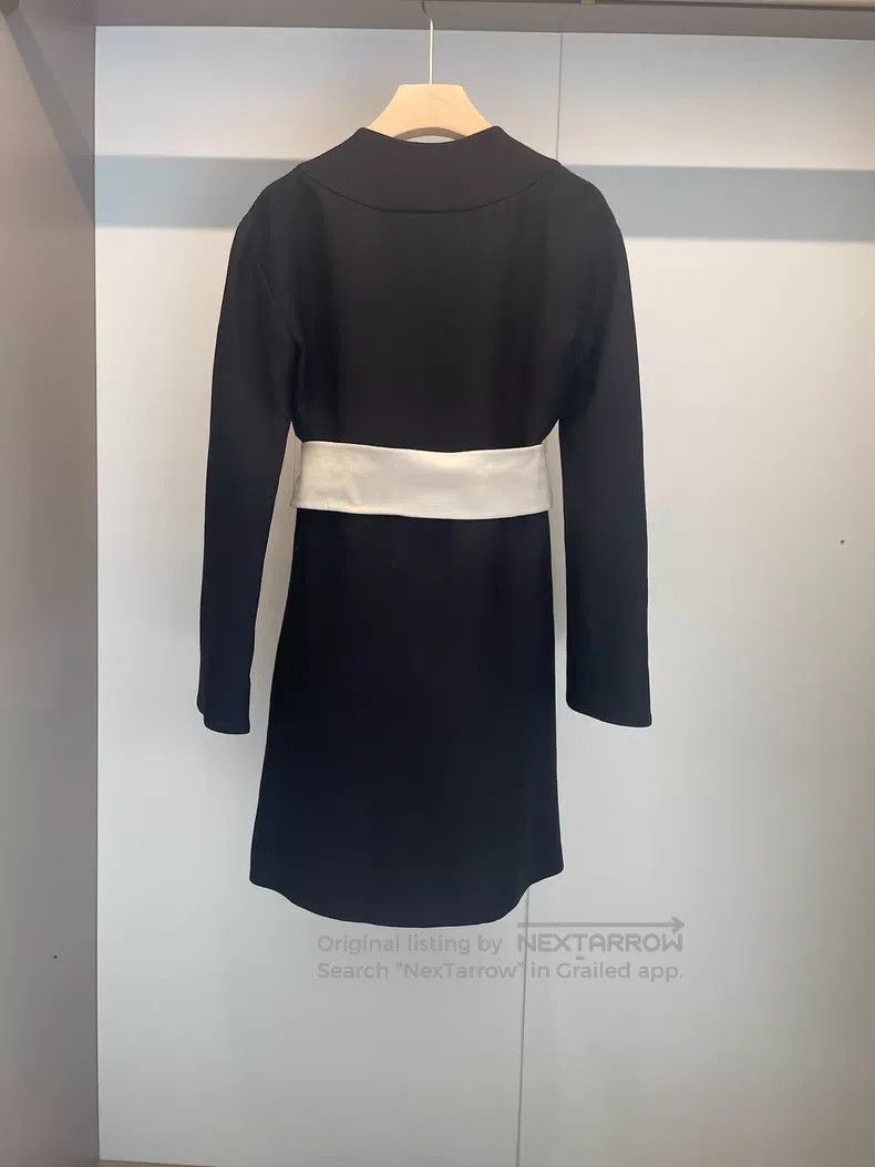 Valentino Valentino Black virgin wool silk long coat Size M / US 6-8 / IT 42-44 - 2 Thumbnail
