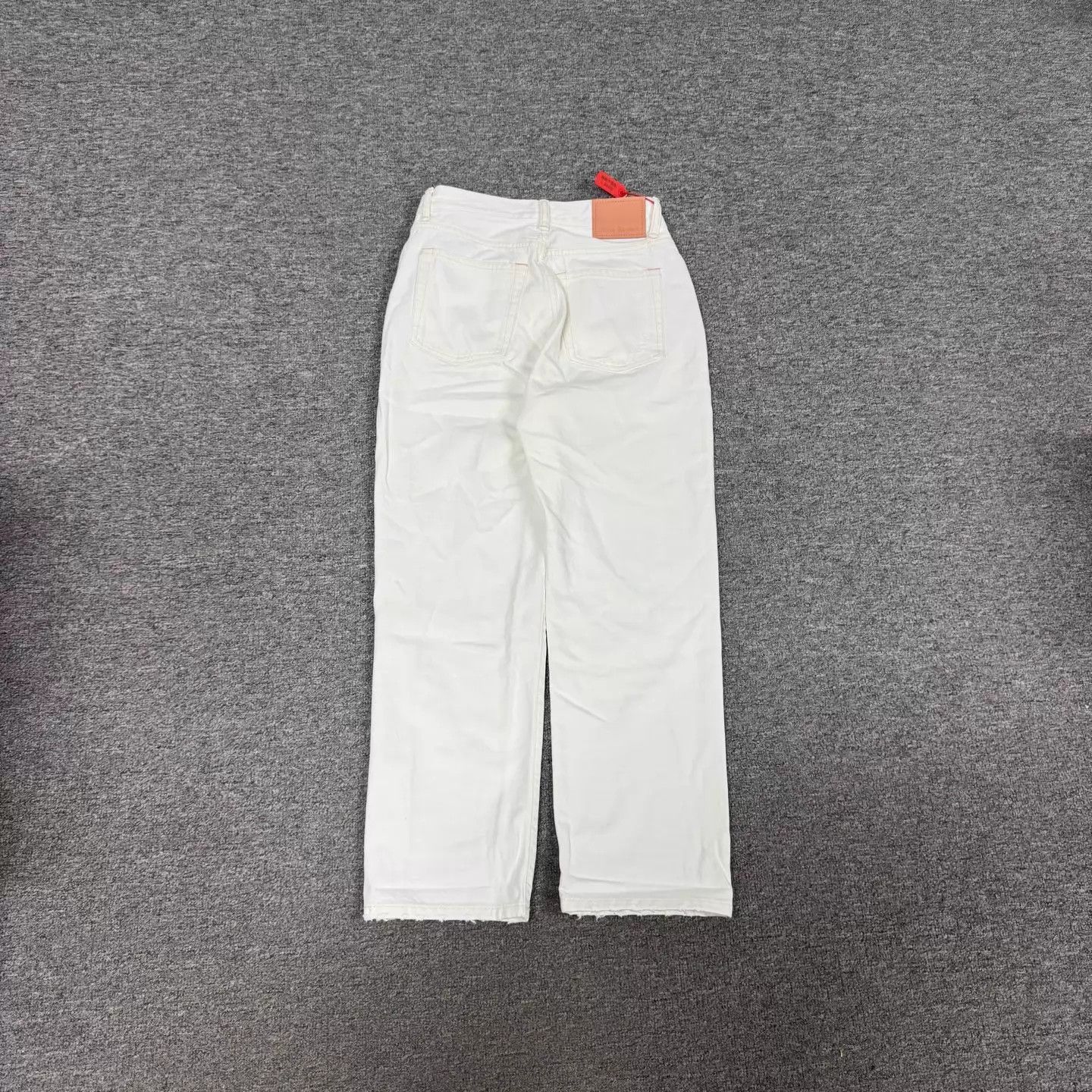 Acne Studios Acne Studios Distressed Hem White Jeans 99 New Size US 33 - 2 Thumbnail
