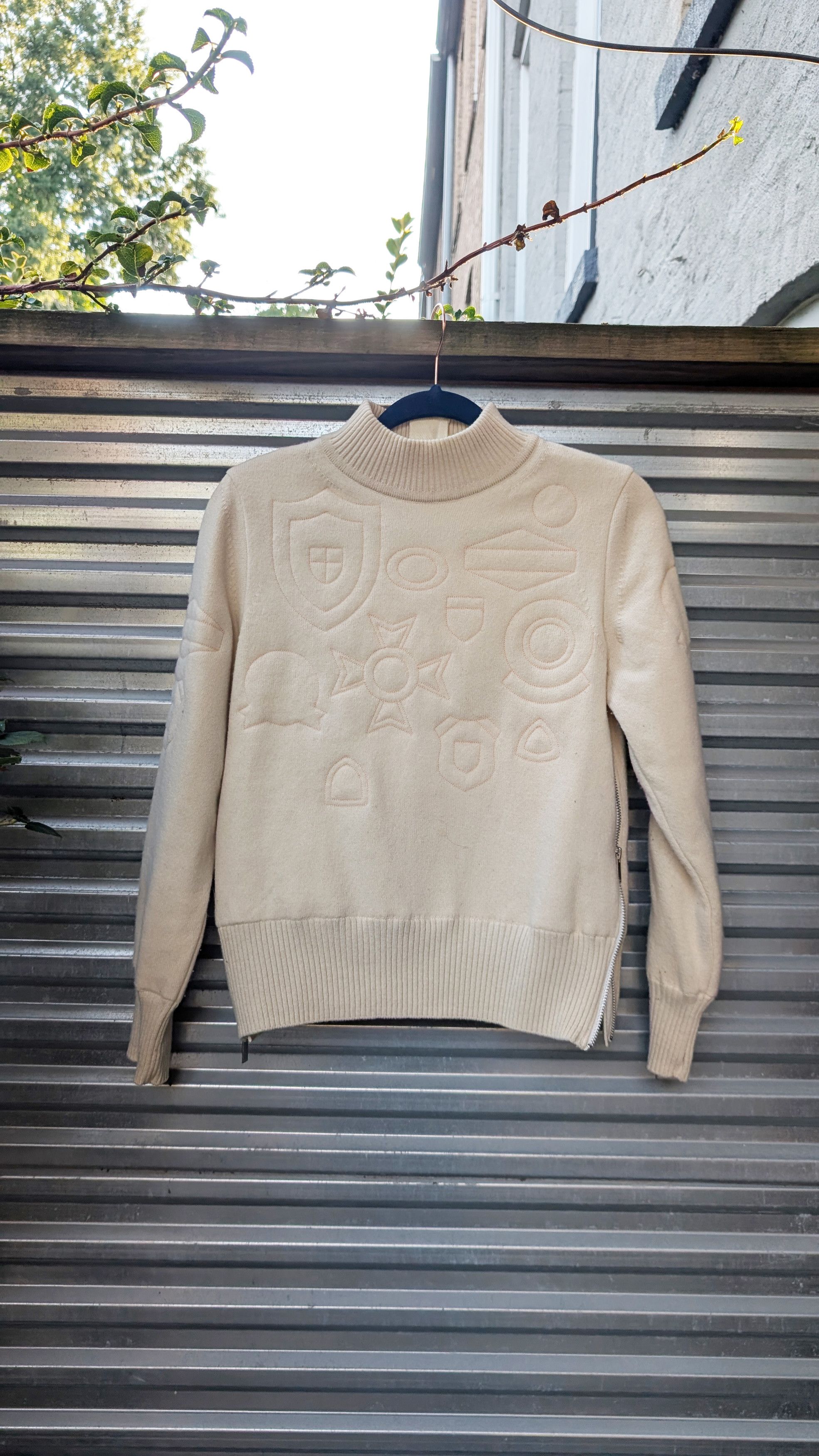 Sacai Sacai fw16 beige sweater Size XS / US 0-2 / IT 36-38 - 1 Thumbnail