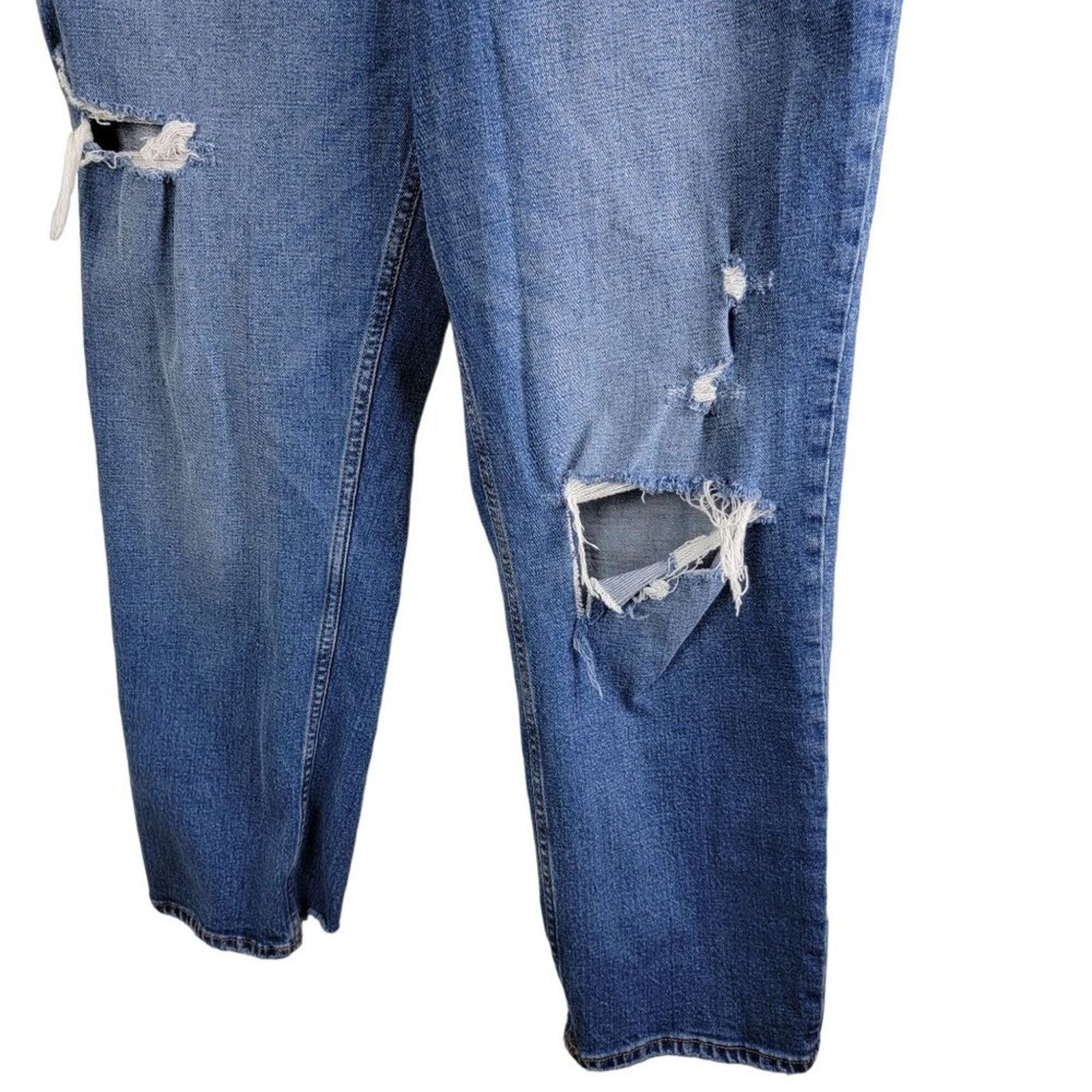 Abercrombie & Fitch The Abercrombie & Fitch Ankle Straight Ultra Rise Jeans Size 31" - 6 Thumbnail
