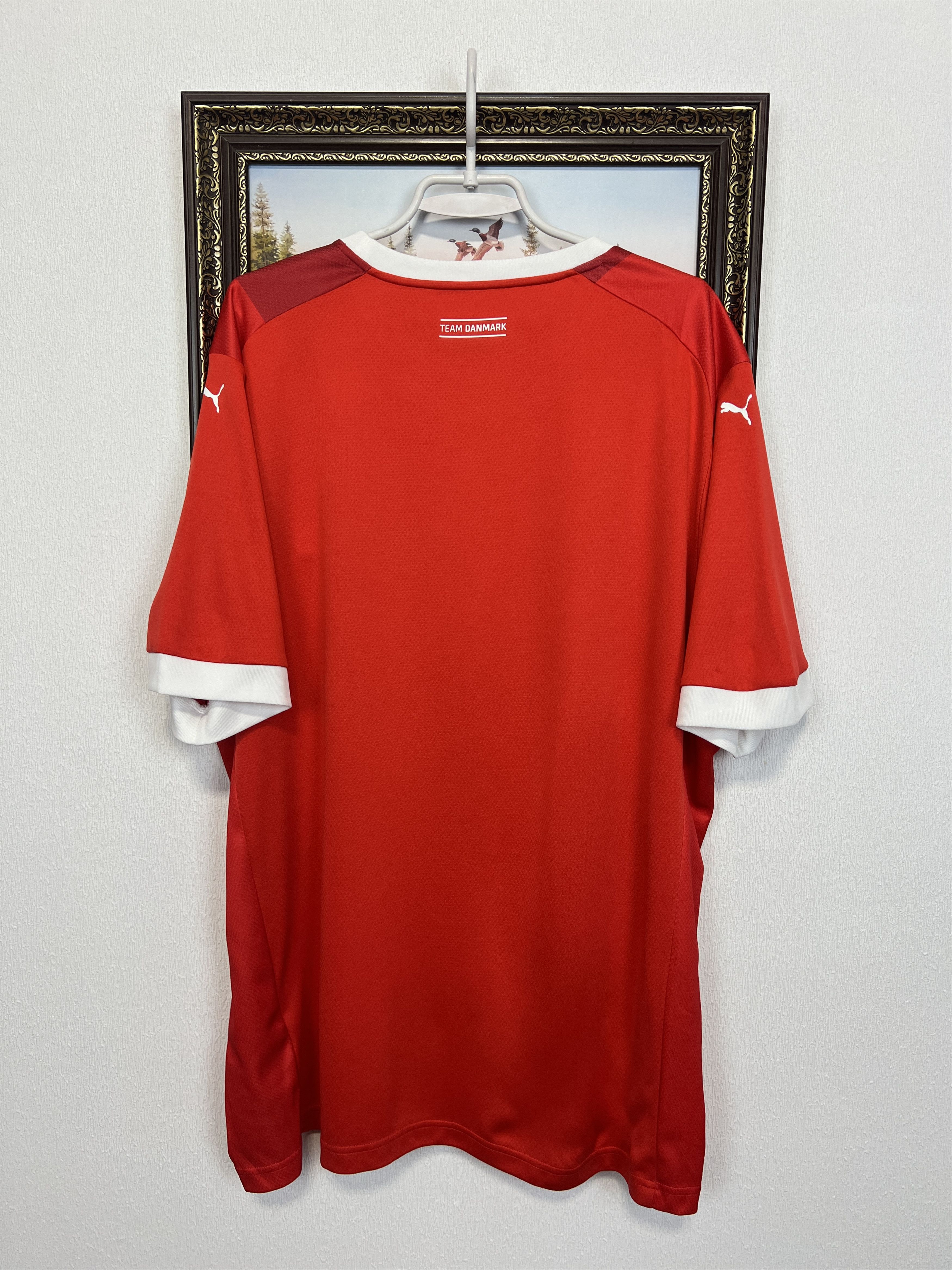 Puma Puma Denmark Handball Red Shirt Sport Trikot Jersey Athletic Size US XXL / EU 58 / 5 - 8 Thumbnail