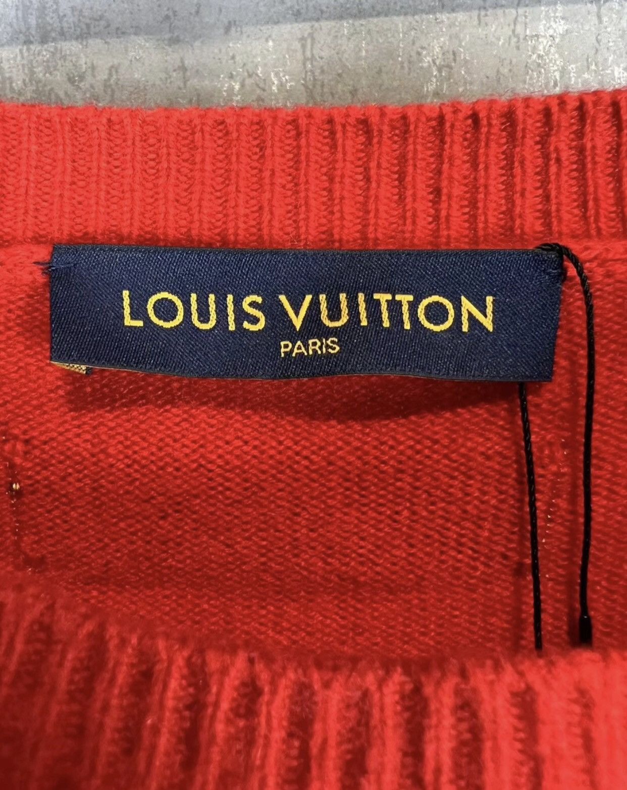 Louis Vuitton LOUIS VUITTON LV Sleeve Logo Cashmere Sweater 2412-Nextarrow Size US XXL / EU 58 / 5 - 4 Thumbnail