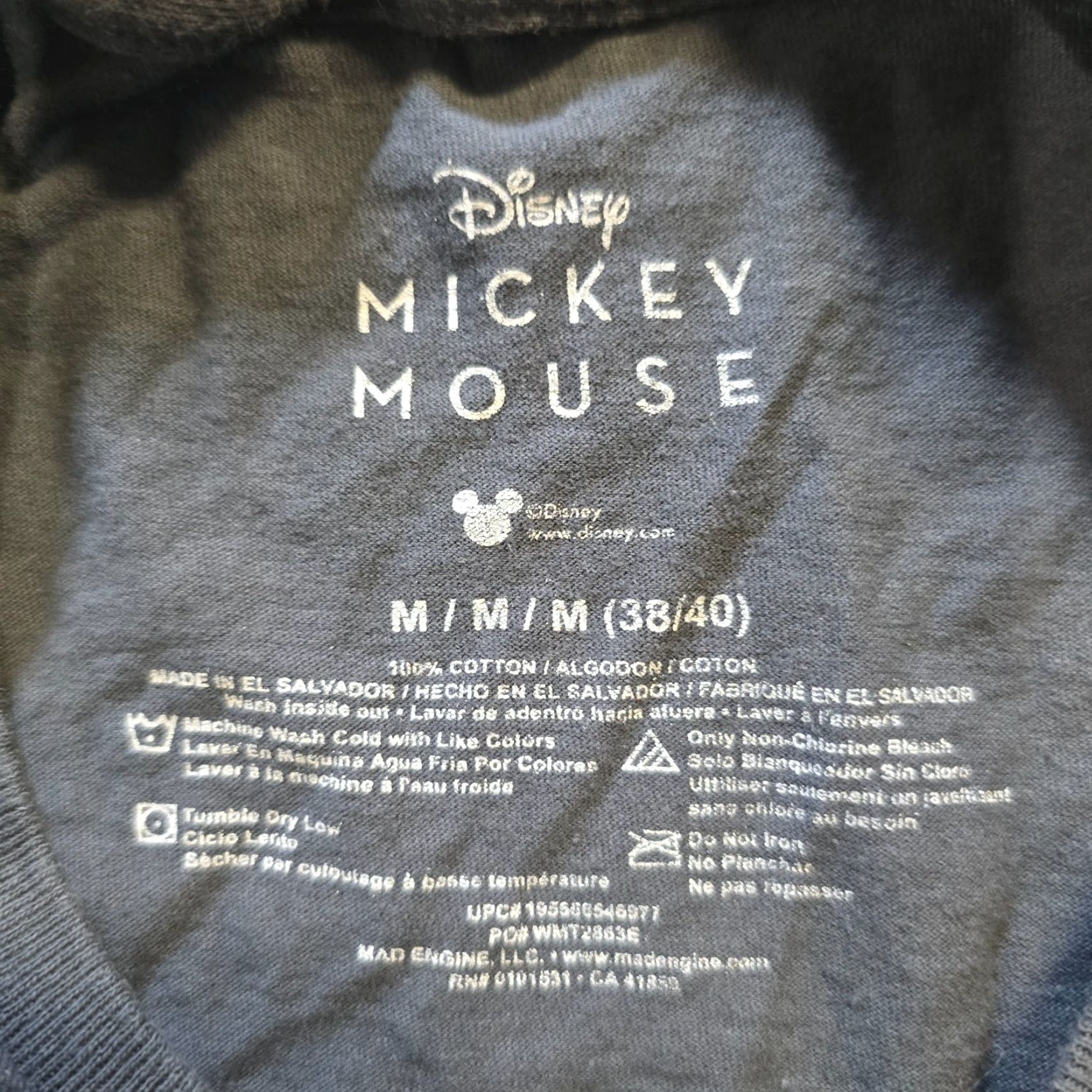 Disney Disney Mickey Mouse Top Womens M Gray Life Is Good Floral Casual Shirt Size M / US 6-8 / IT 42-44 - 4 Thumbnail