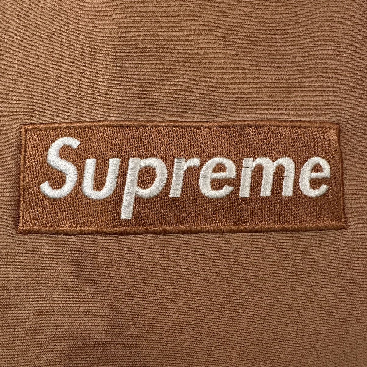 Supreme 2003 Khaki Box Logo Crewneck Size US L / EU 52-54 / 3 - 2 Thumbnail