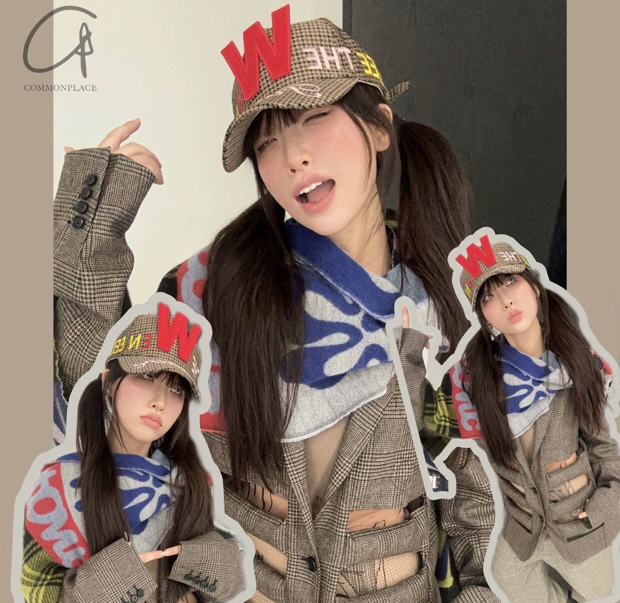 Walter Van Beirendonck Walter Van Beirendonck Checkered Embroidered Baseball Hat Size ONE SIZE - 3 Thumbnail