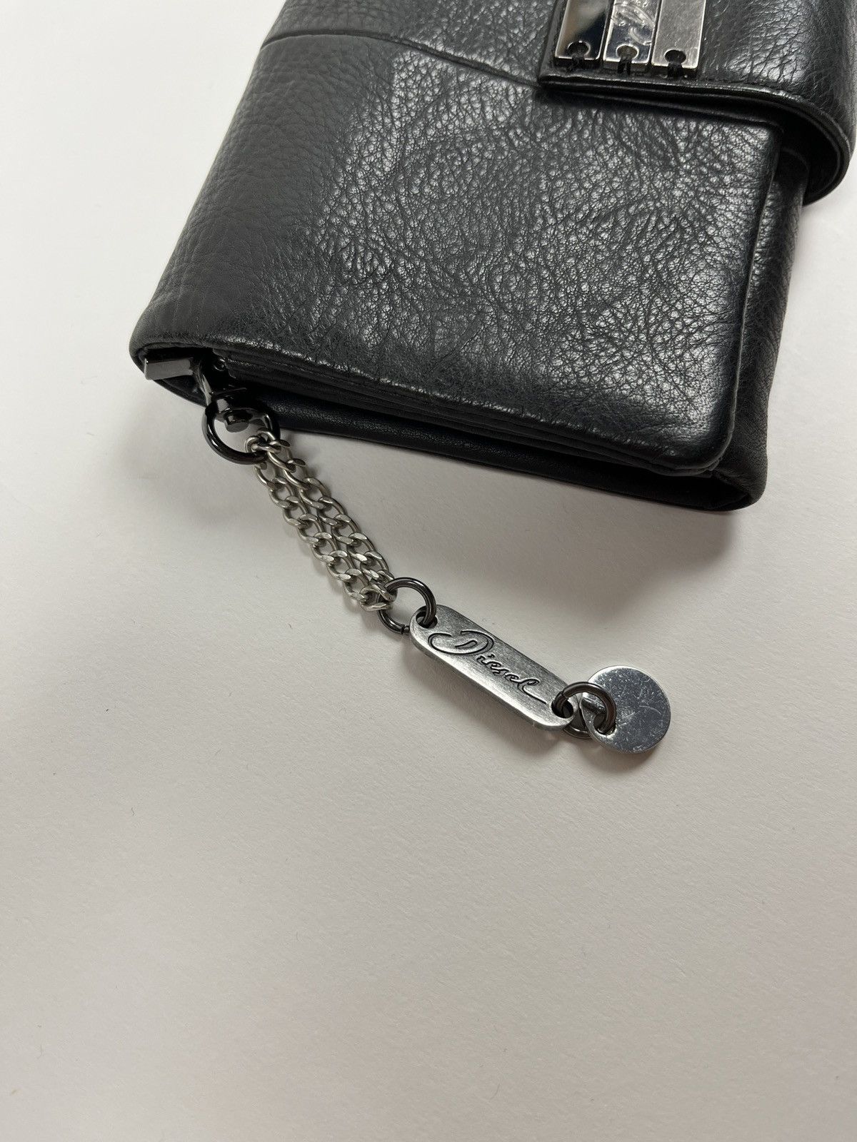 Diesel Vintage Diesel Black Leather Wallet Size ONE SIZE - 3 Thumbnail