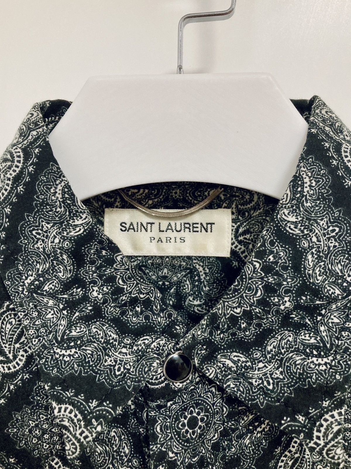 Saint Laurent Paris SAINTLAURENTPARIS BY HEDI SLIMANE 15SS Bandana Western Shirt Size US S / EU 44-46 / 1 - 3 Thumbnail