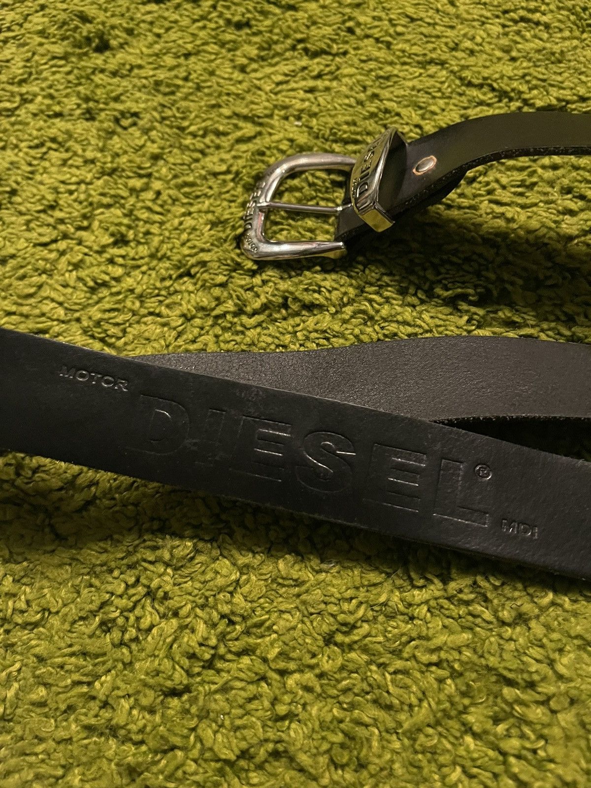 Cowboy Equipment × Diesel × Vintage Diesel 2000s vintage big logo real leather belt Size 34 - 6 Thumbnail