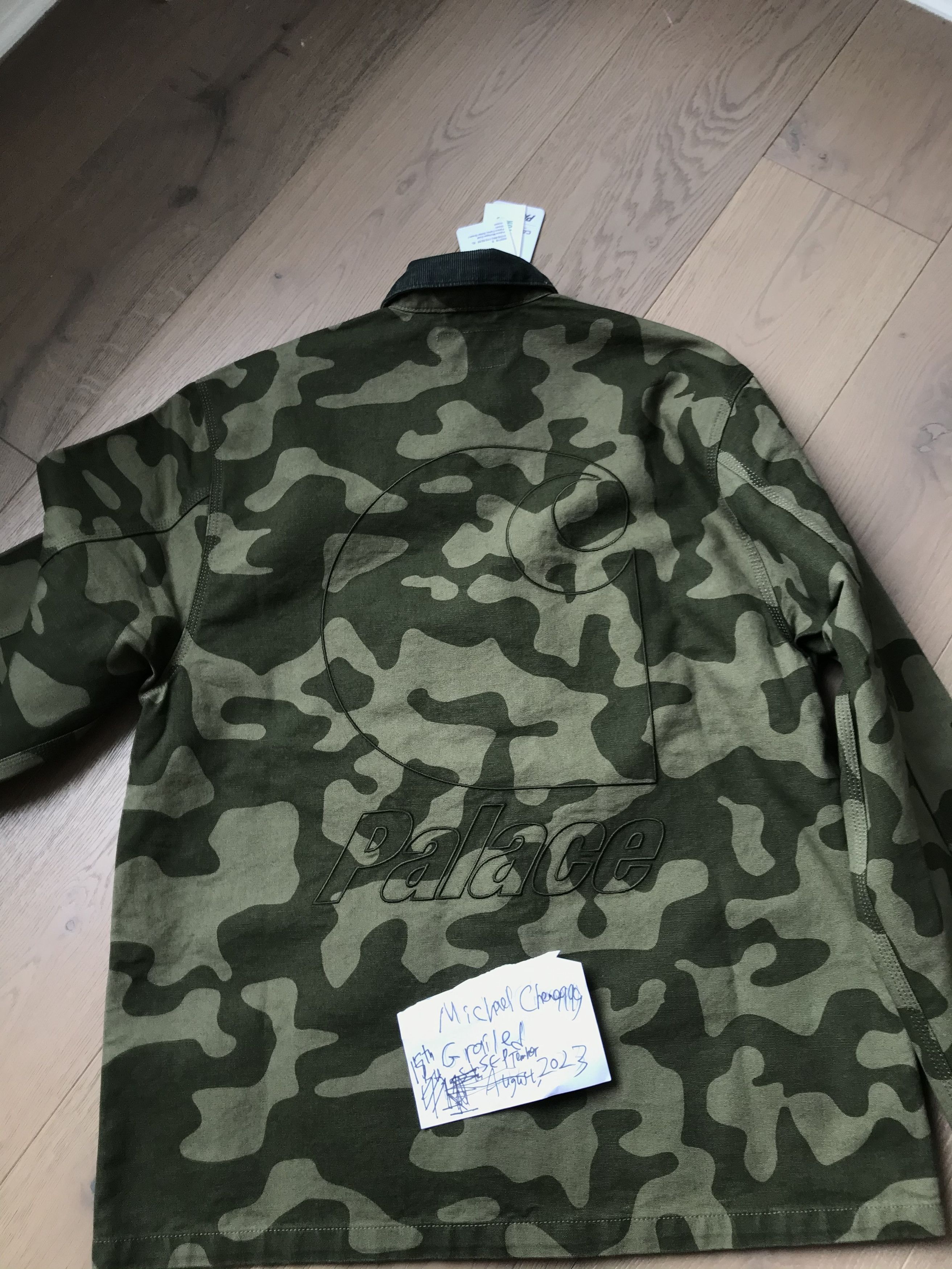 Palace Palace Carhartt WIP Michigan Coat Jacket camo | Grailed